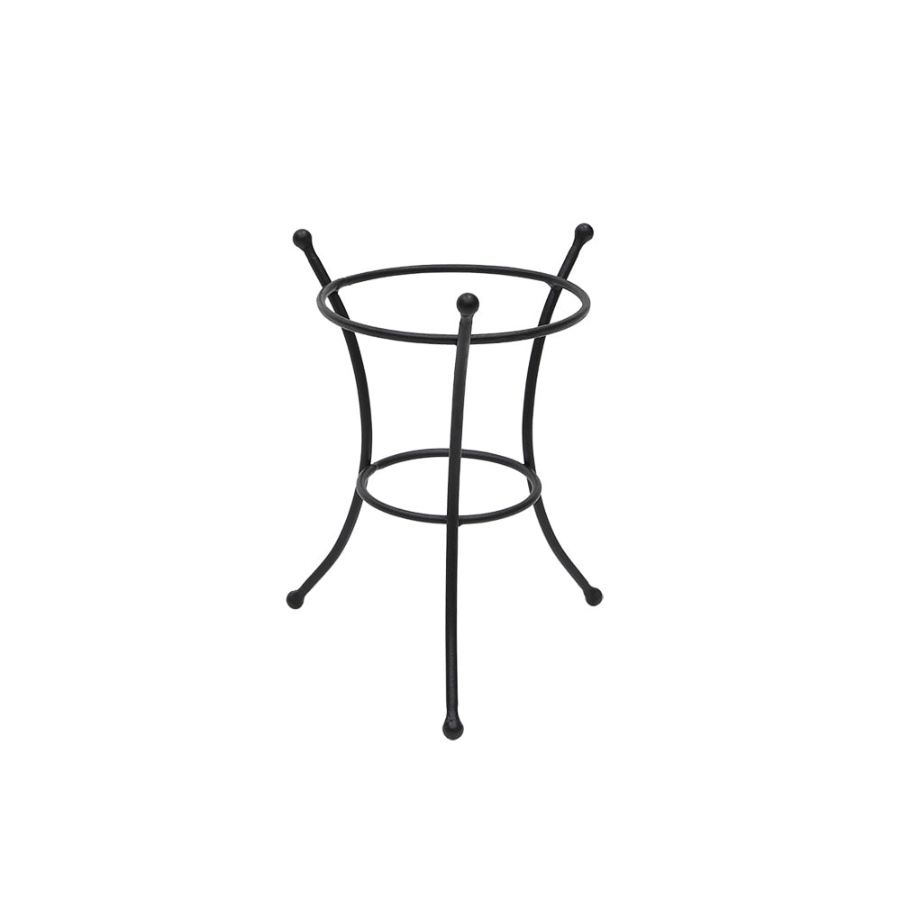 Minuteman International GBS-20 11.25-Inches H x 9-Inches W Black Powder Coat Indoor/Outdoor Round Wrought iron Plant Stand