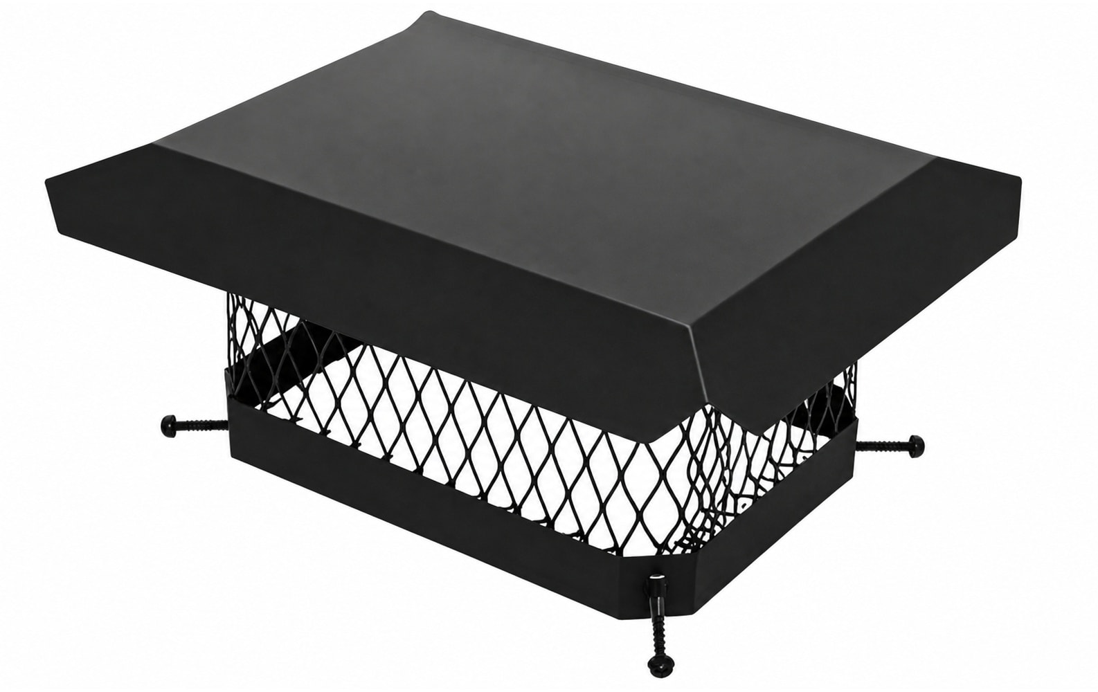 Aoibox  9 x 13 in Galvanized Steel Chimney Cap with Hood Plate and Mesh Screen for Outside Flue Tile Protection