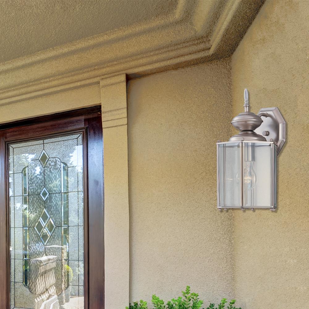 Designers Fountain 1101-PW DF Outdoor Wall Lights 1 -Light 13-in H Pewter Hardwired Outdoor Wall Light