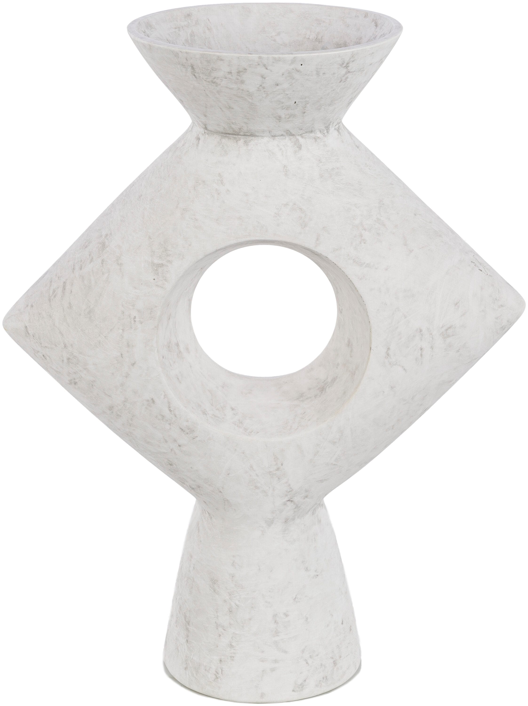 Surya YAG-007 White Ceramic Modern Vase
