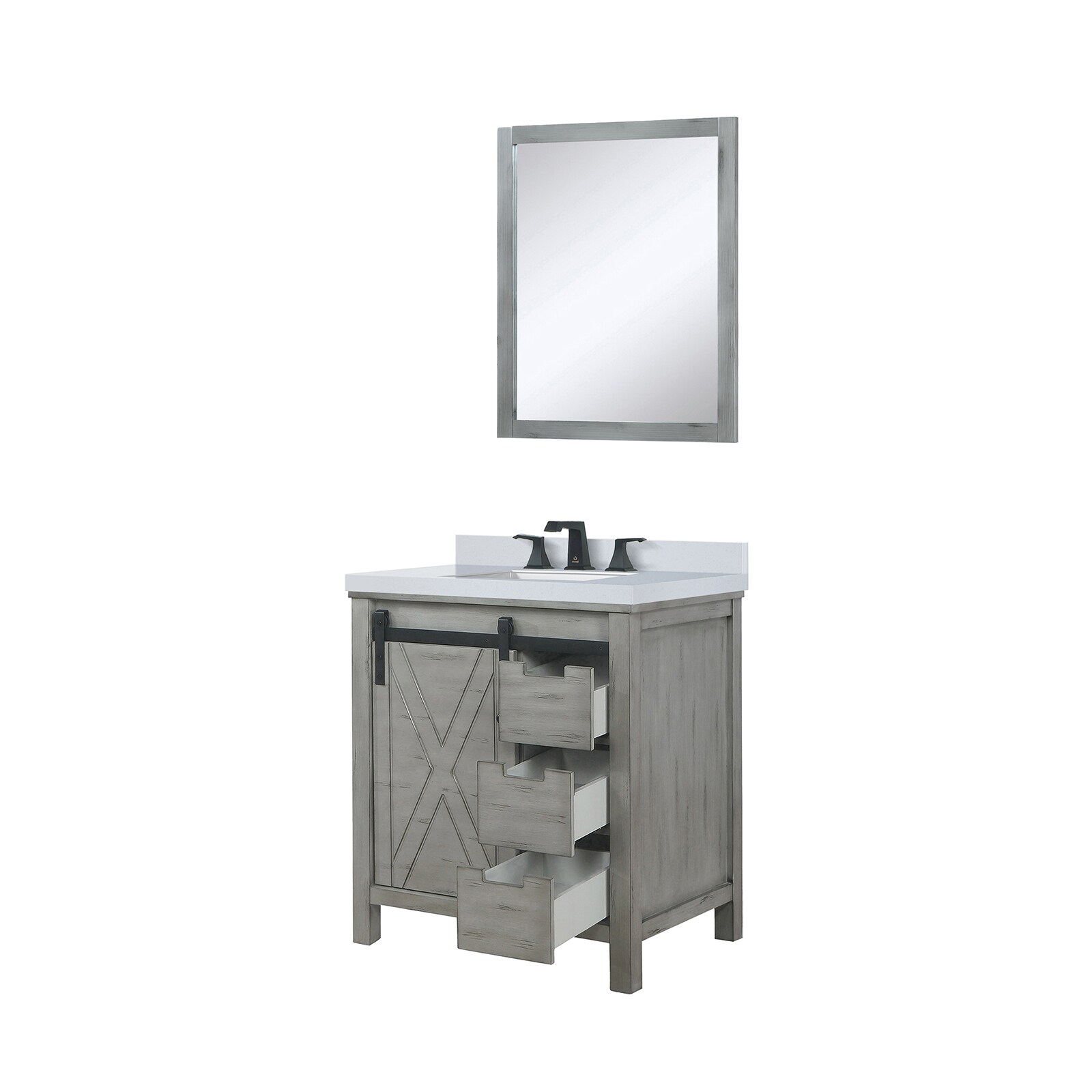 Lexora LVM30SH311 Bath-Vanity-Combo - View #3
