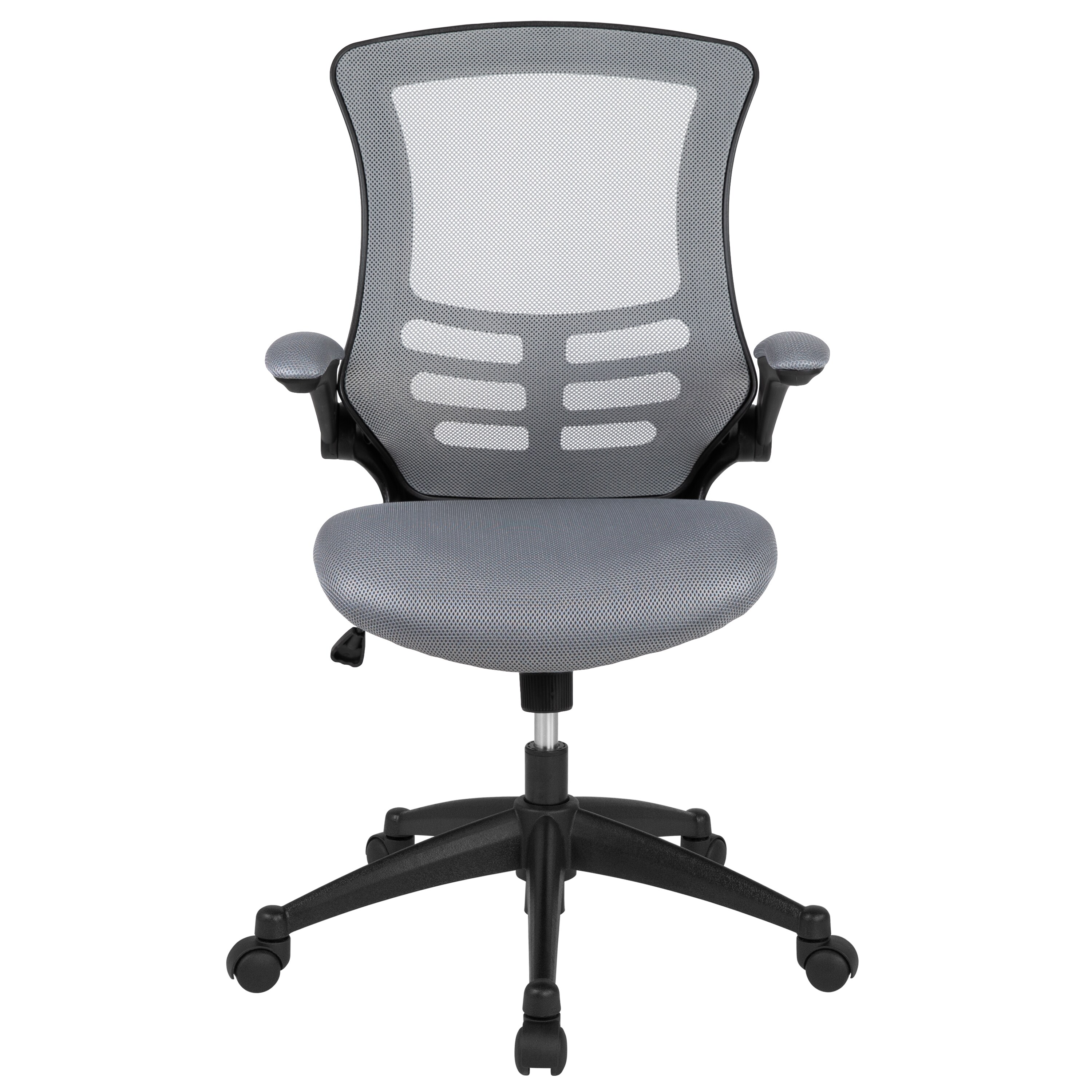 grey plastic desk chair