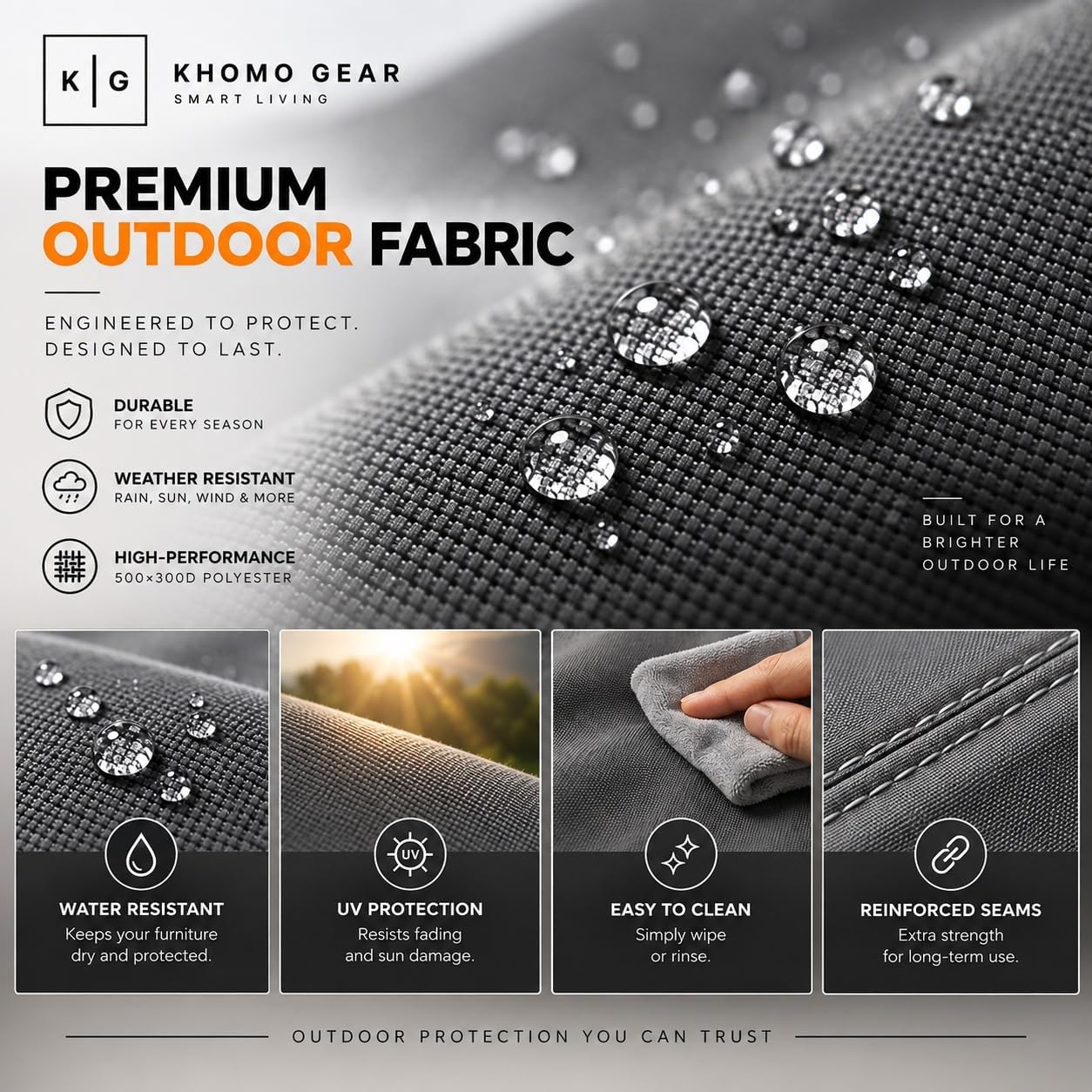 KHOMO GEAR GER-1205 Patio-Furniture-Covers - View #5