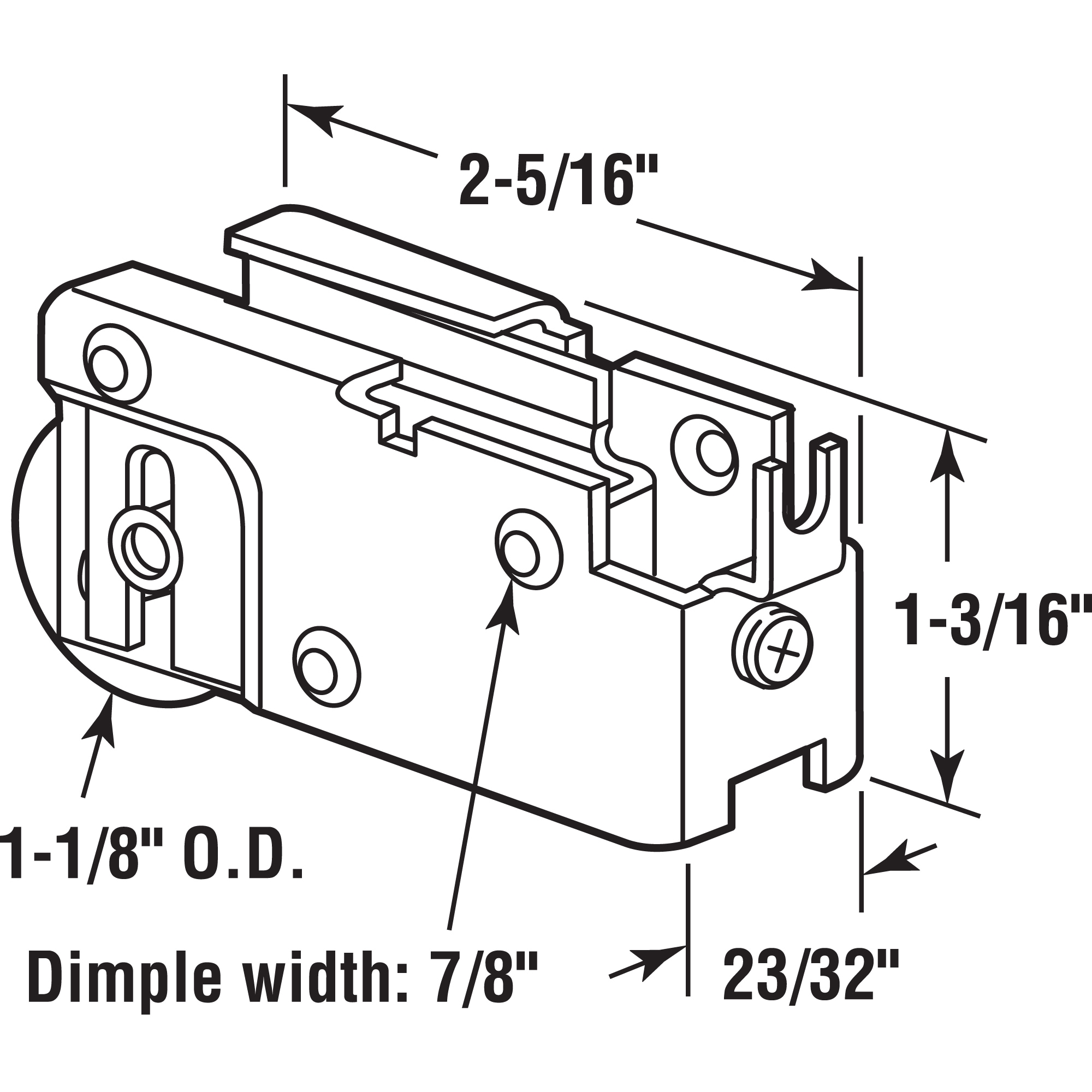 Prime-Line D 1527 Sliding-Patio-Door-Roller-Assemblies - View #2