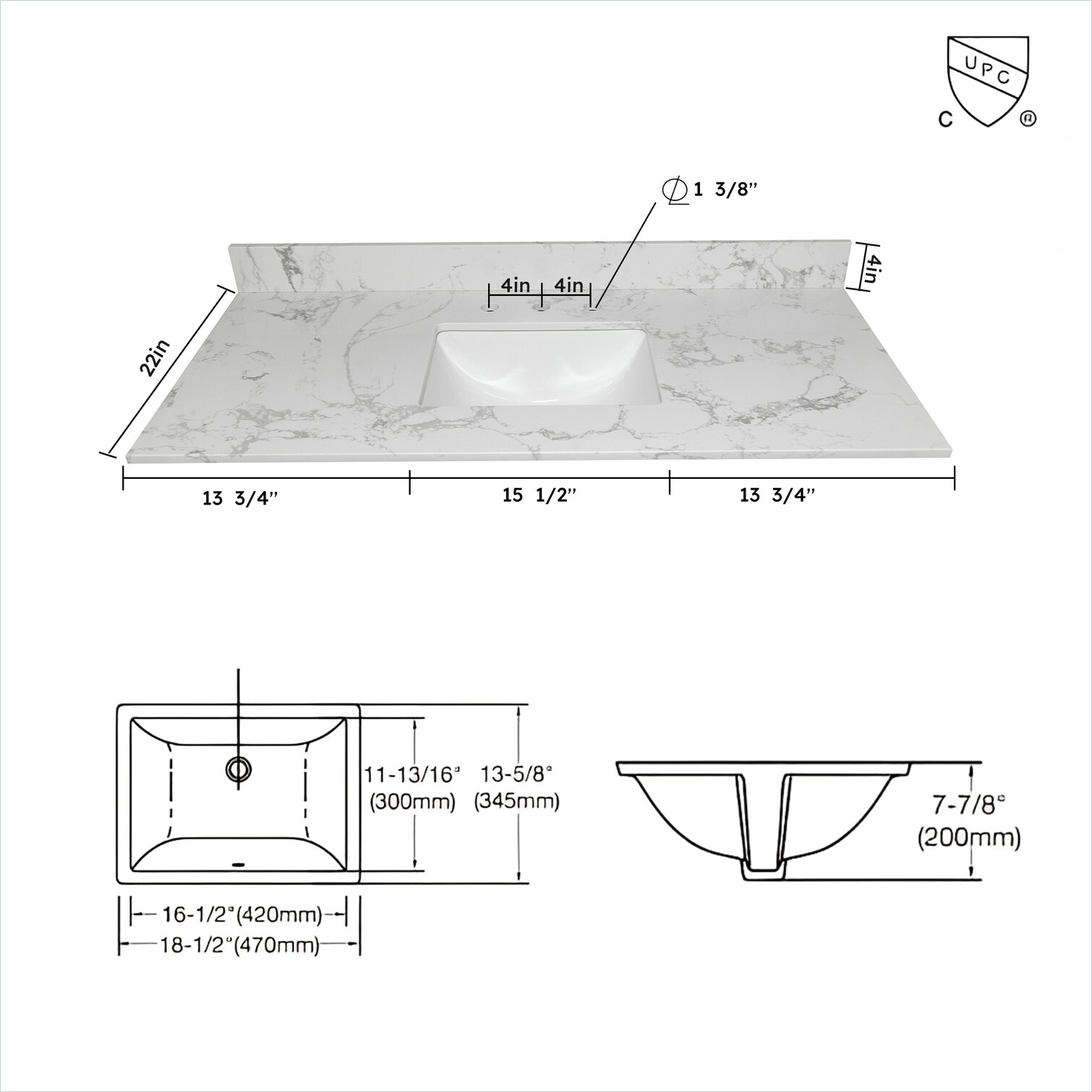Naturefalls BMPONU08VK3D Bath-Vanity-Combo - View #3