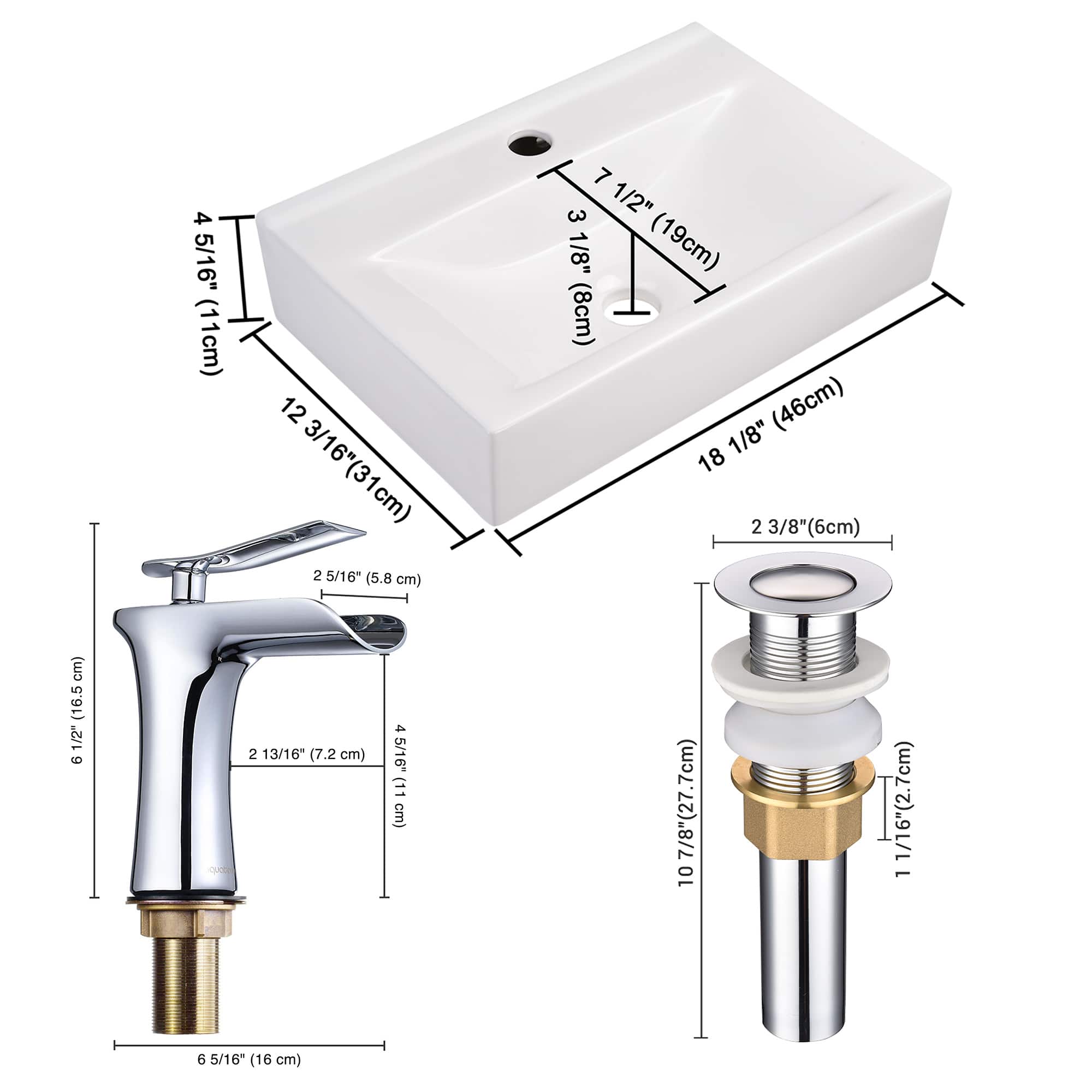 Yescom 80PSKST025-F2-CHR-LO Lavatory-Faucets - View #8