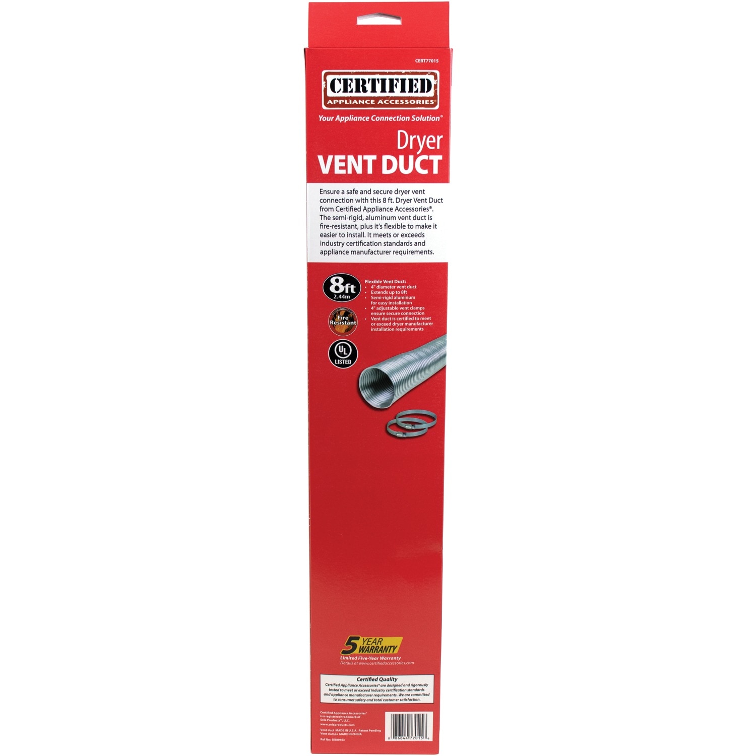 Certified Appliance Accessories 080163 Dryer-Vent-Kits - View #8