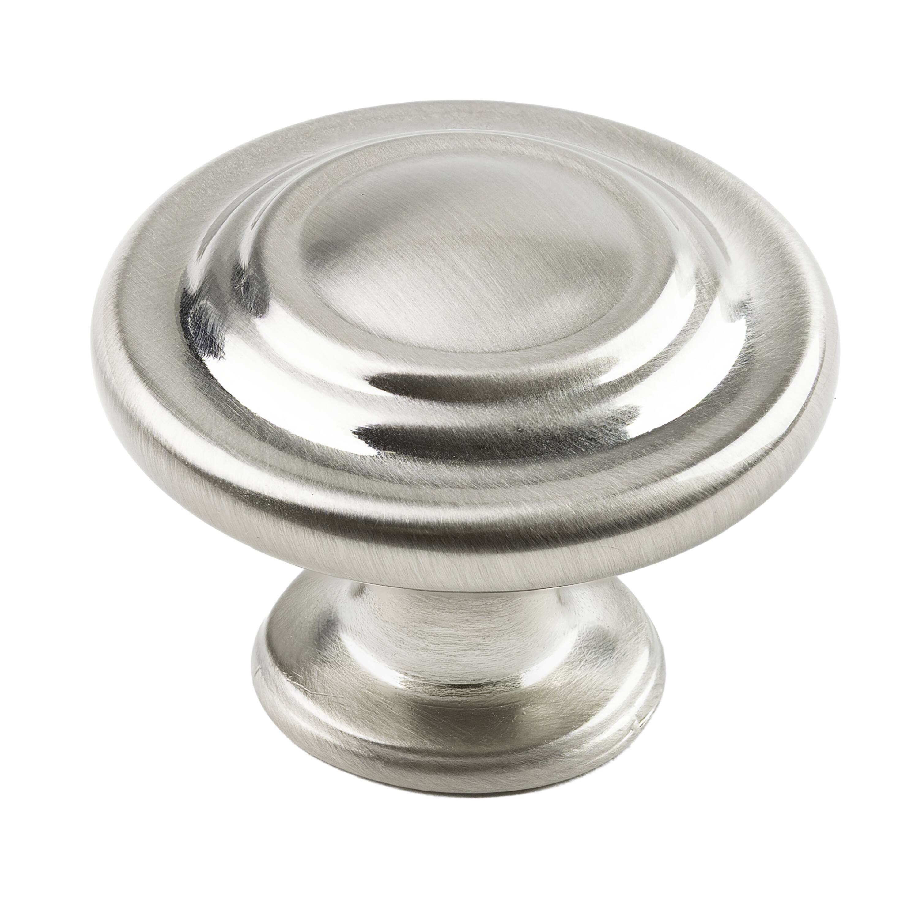 Harper Hayes Meaghan 1-5/16-in Satin Nickel Round Traditional Cabinet Knob