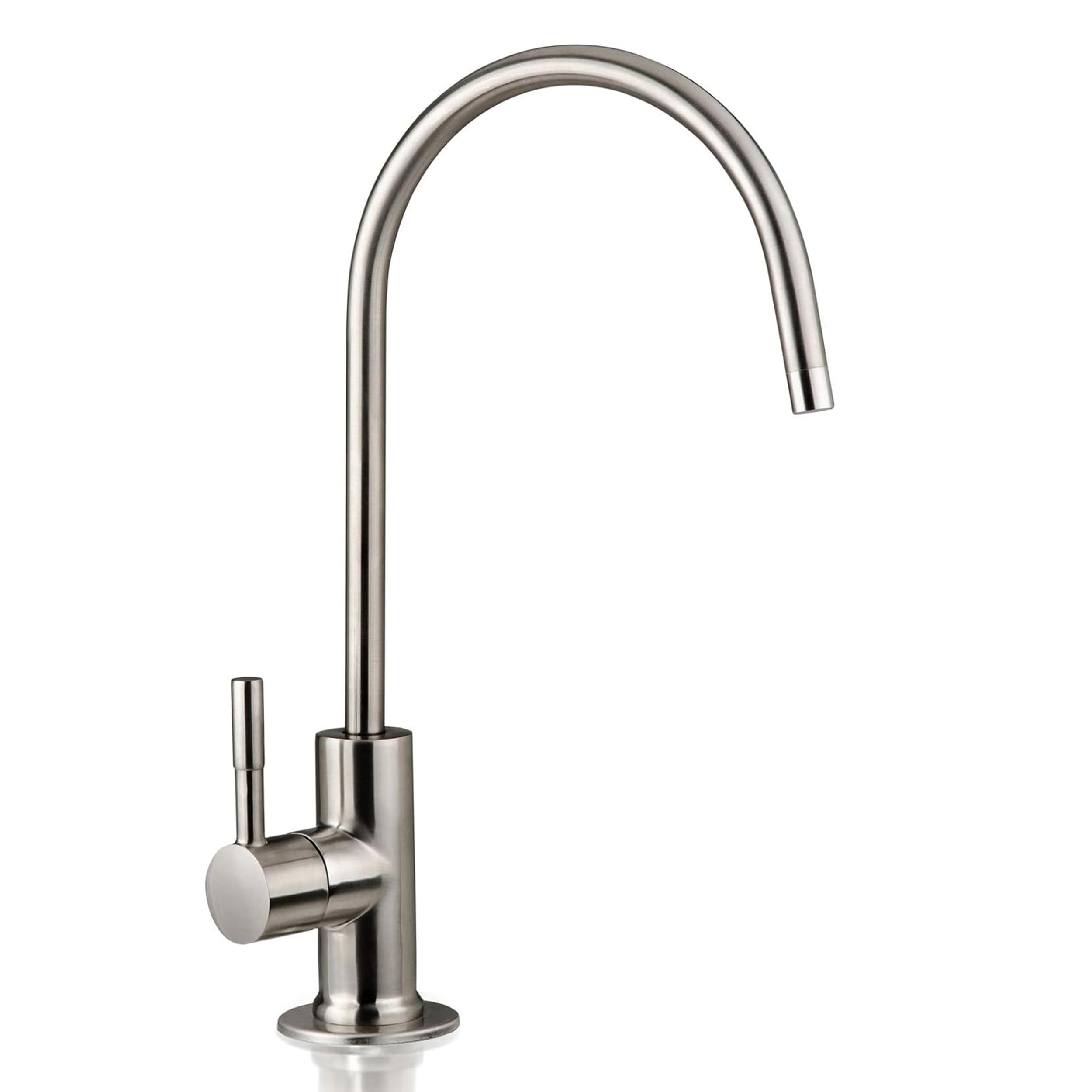 iSpring GA1-BN Drinking Water Faucet for Reverse Osmosis Water Filtration Systems in Brushed Nickel Brushed Nickel Deck-mount Cold Water Dispenser