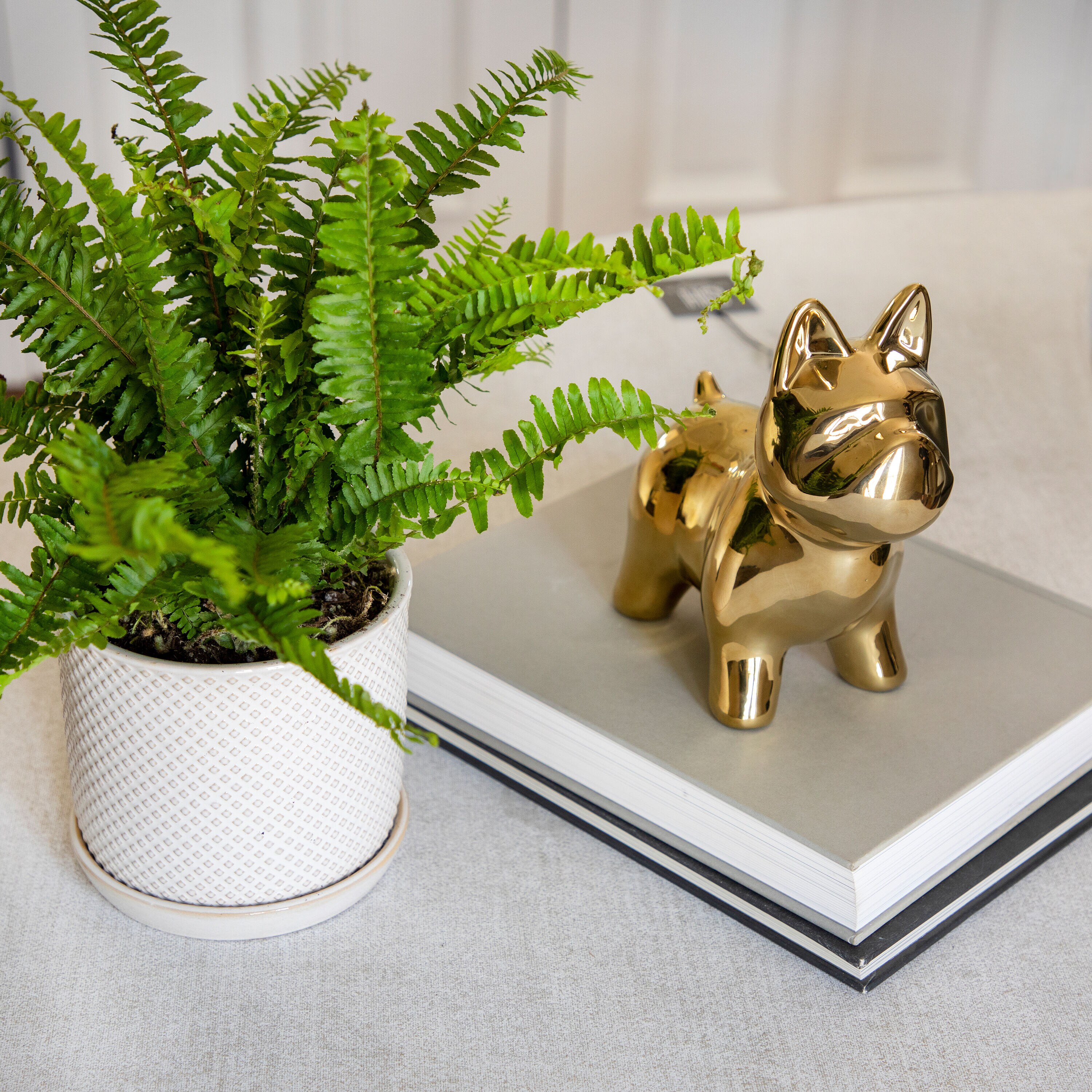Sagebrook Home 15827-01 Gold Ceramic Modern Figurine