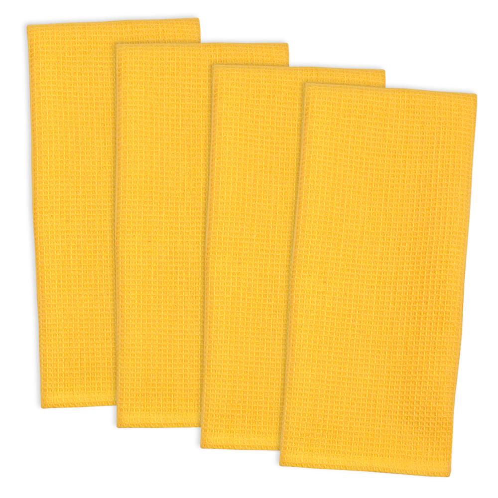 KitchenAid Stripe Gingham Dual Purpose Kitchen Towel 3-Pack Set, Majestic  Yellow, 16 x 28 
