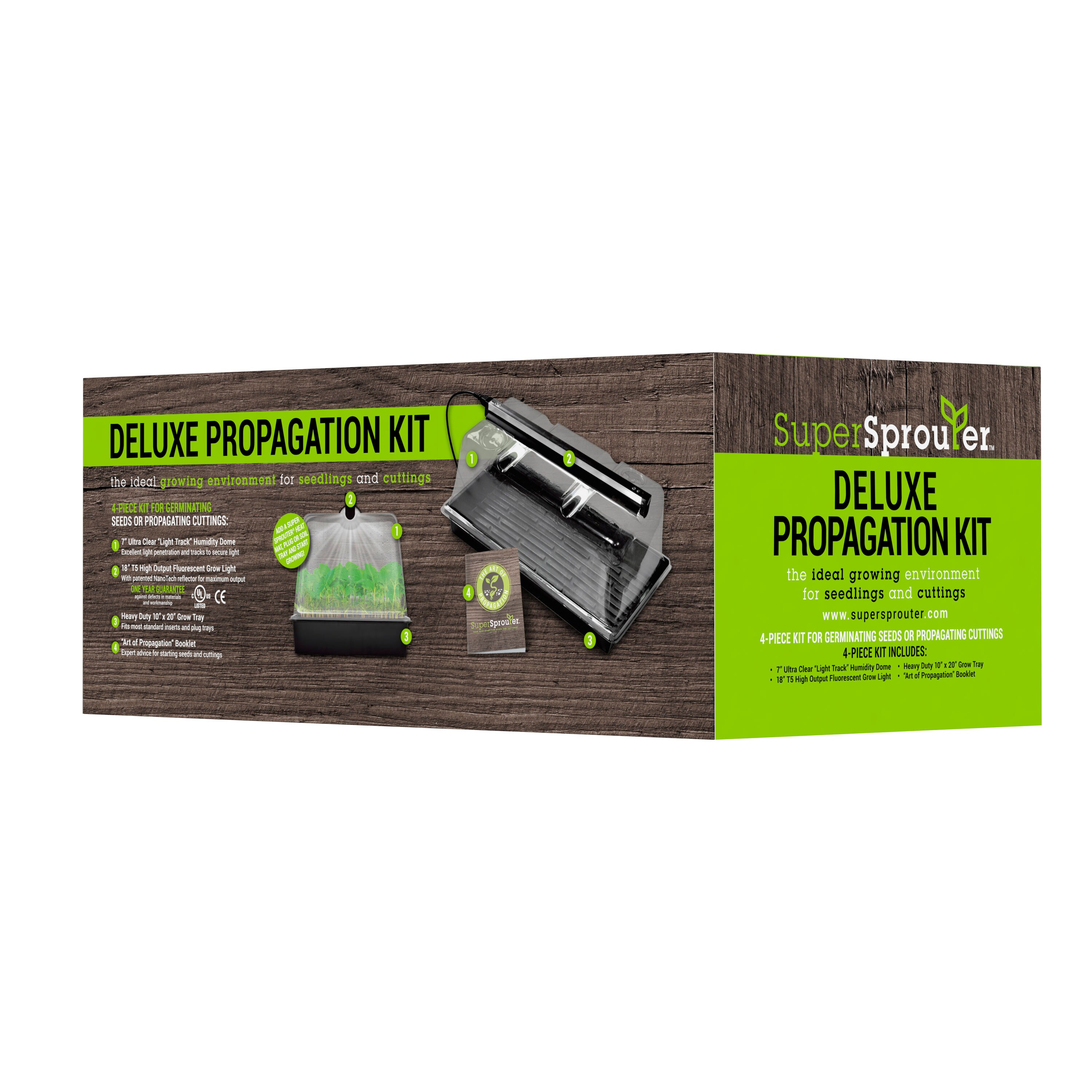 Details about   Super Sprouter HGC726403 Deluxe Propagation Kit Includes 7" Ultra HumidityDome 