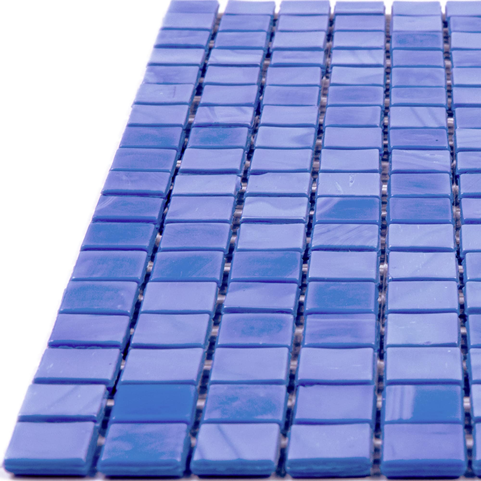 Neon Blue Glass Mosaic Wall and Floor Tile
