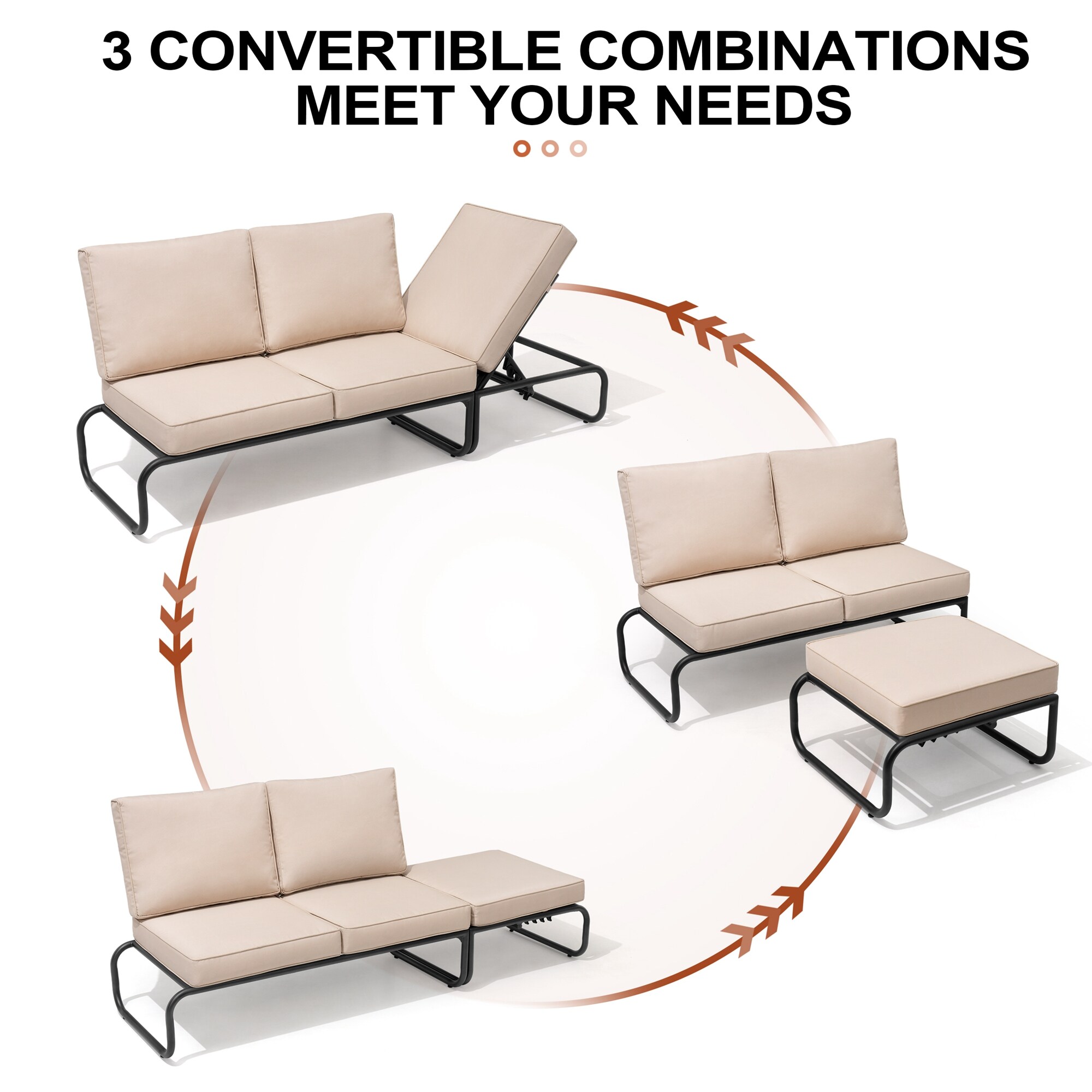 Crestlive Products CL-SF007BEI Patio-Sofas-Daybeds - View #7