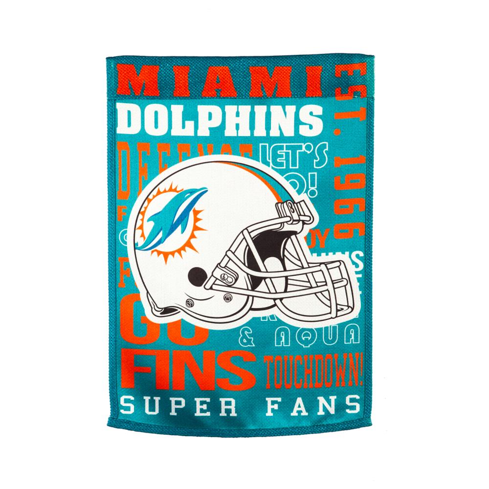 3 ft x 5 ft NFL Team Flag - Miami Dolphins