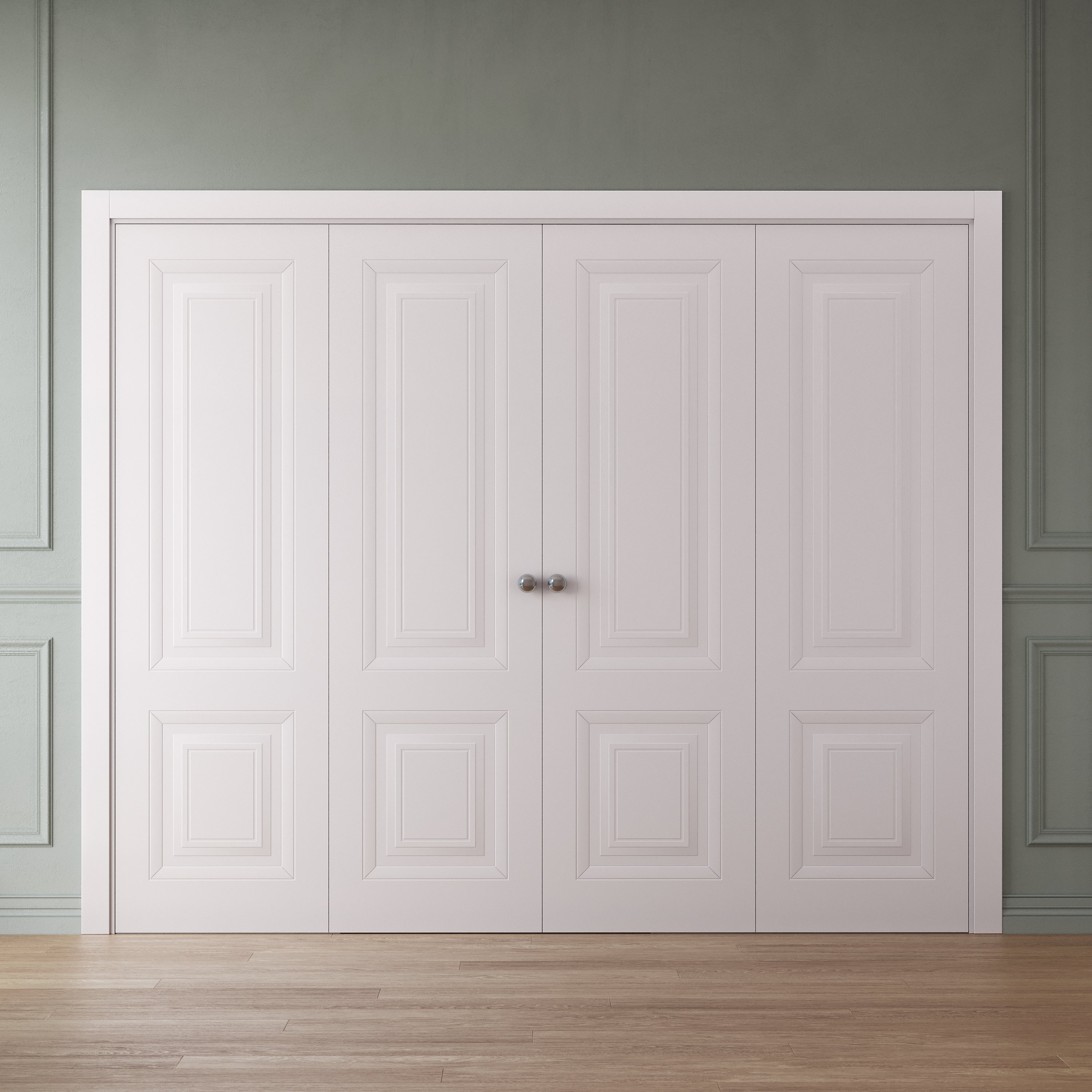 SARTODOORS Sliding Closet Double Bi-fold Doors 96 x 80 inches - SELECT ...