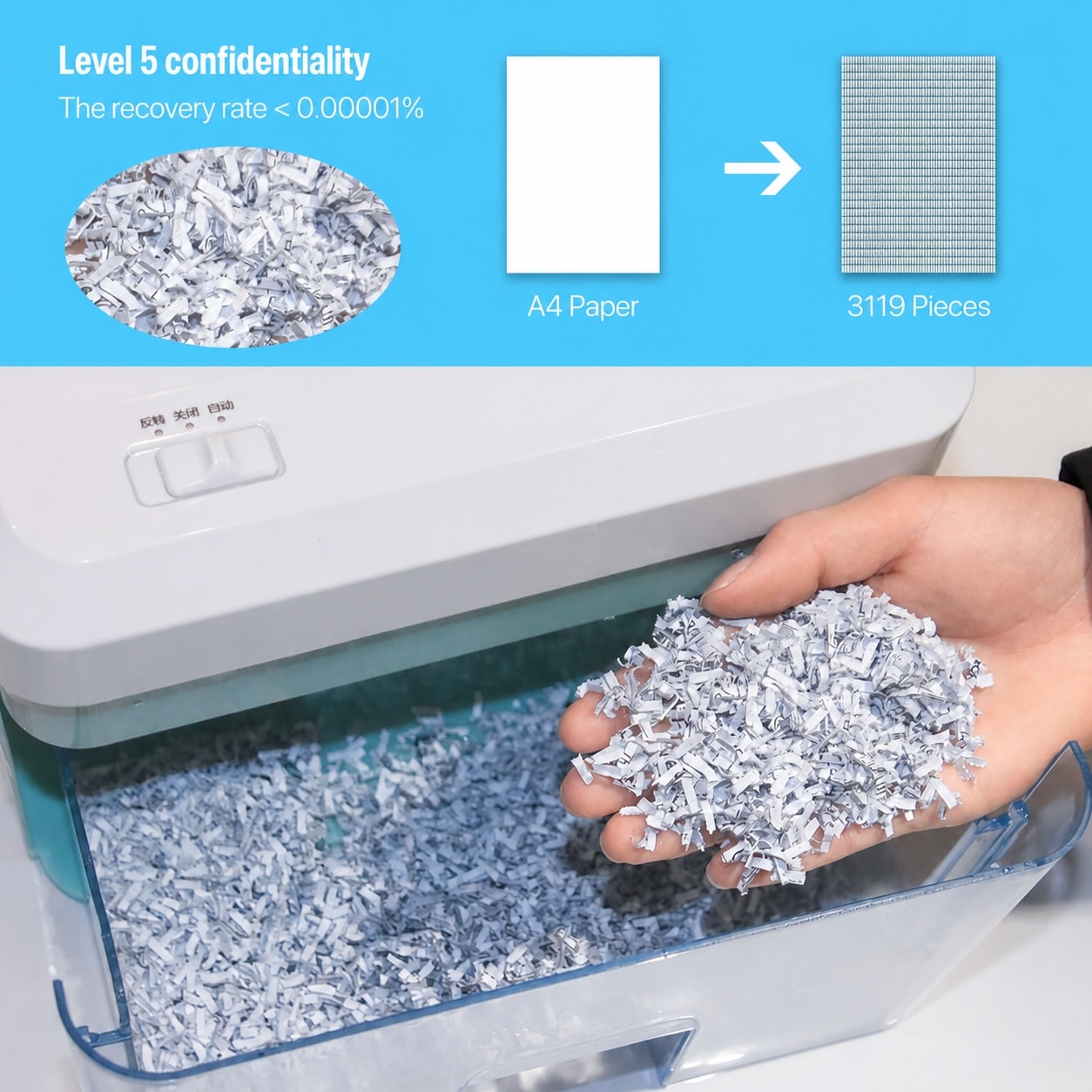 KIWDZFU LKI0712B104 Paper-Shredders - View #3