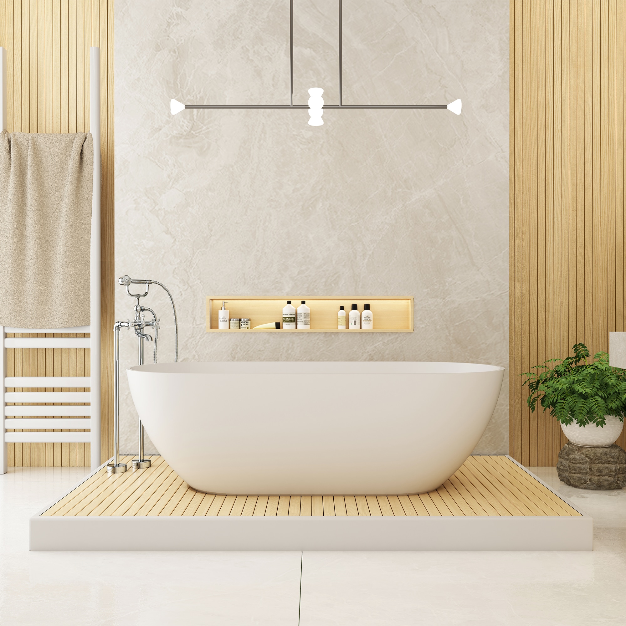 CASAINC WF-DB96103BN-10 Roman-Tub-Faucets - View #2