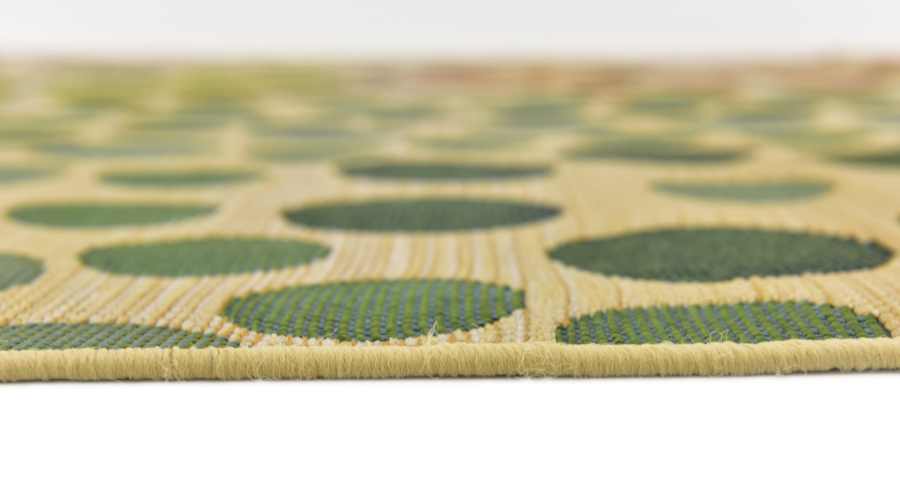 Modern Elegance Outdoor Flatweave Rug 5'3" x 8' in Blue and Brown