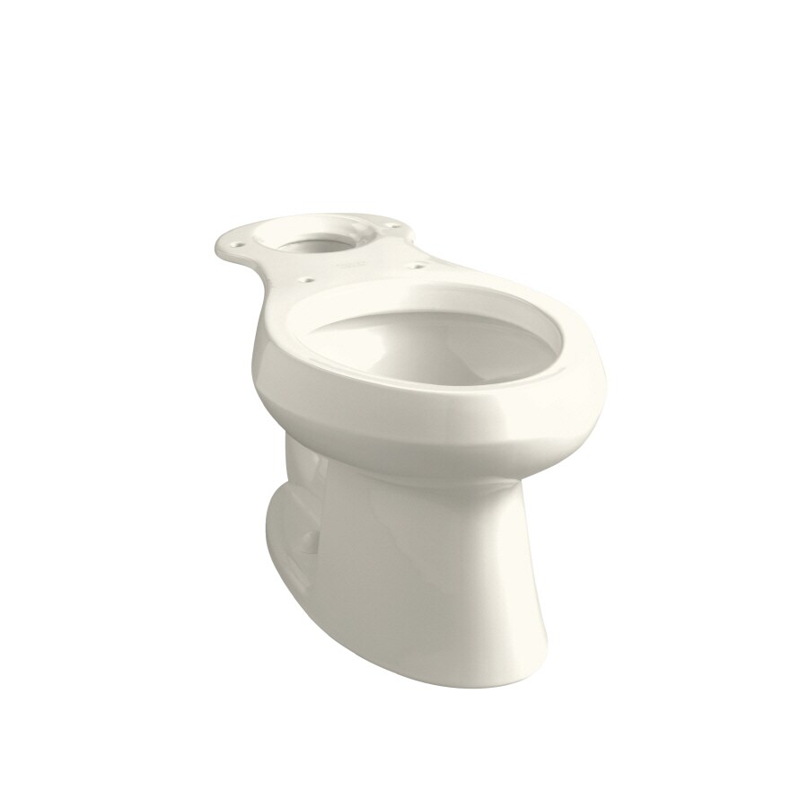 KOHLER Wellworth Biscuit Elongated Standard Height Toilet Bowl 12-in ...