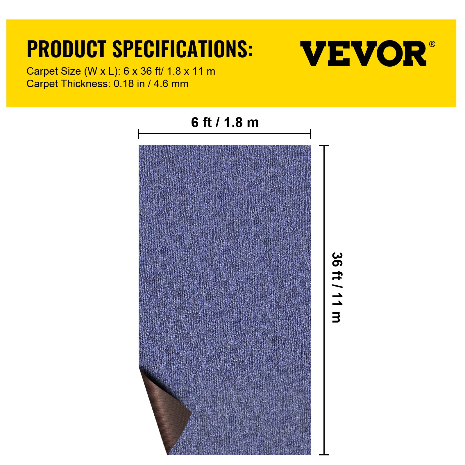 VEVOR JZXWDTLS1.8X11M01V0 Carpet-Panel - View #8