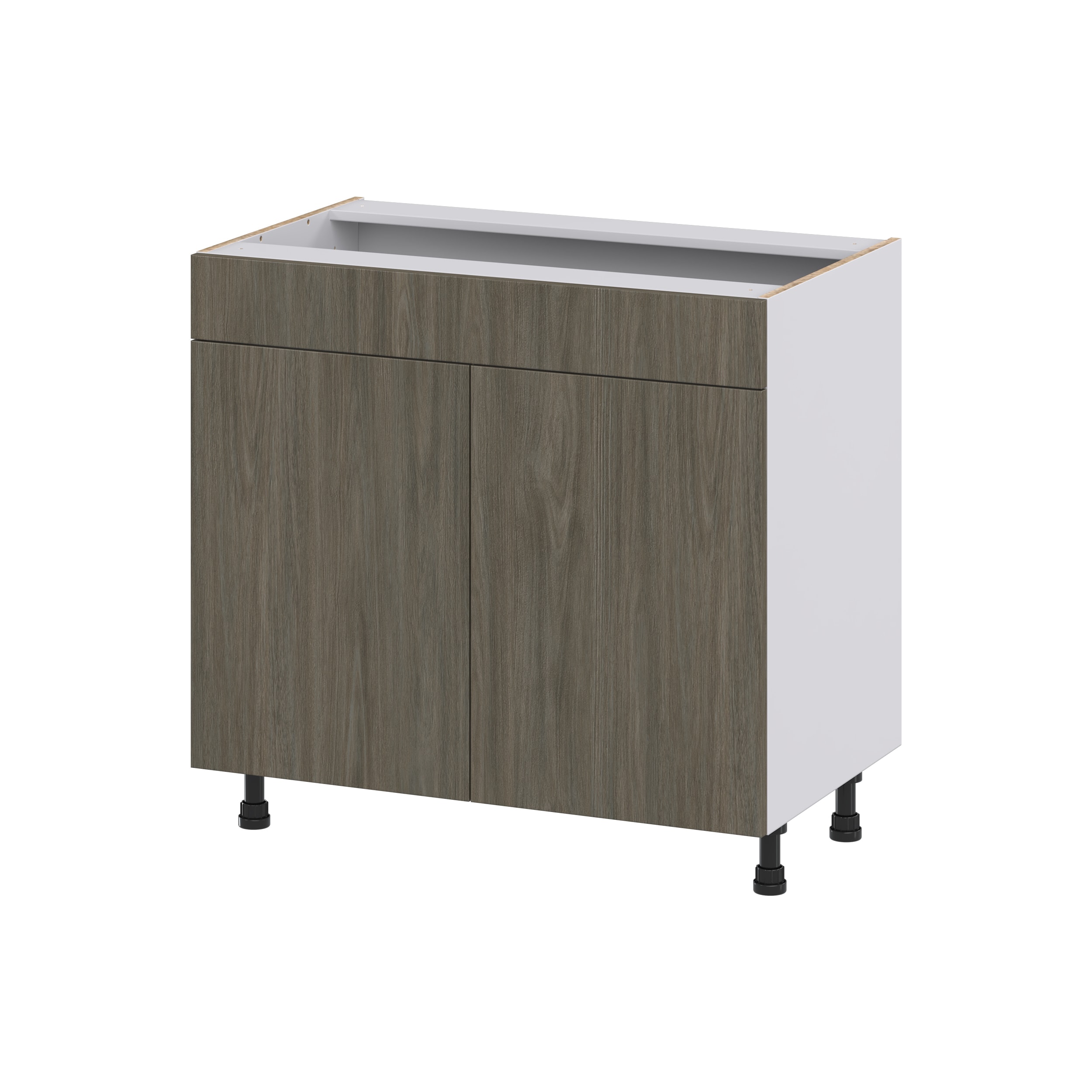 Hugo&Borg DSVS36-SA Savane 36-in W x 34.5-in H x 21-in D Textmel Sink Base Fully assembled Cabinet (Flat Panel Slab)