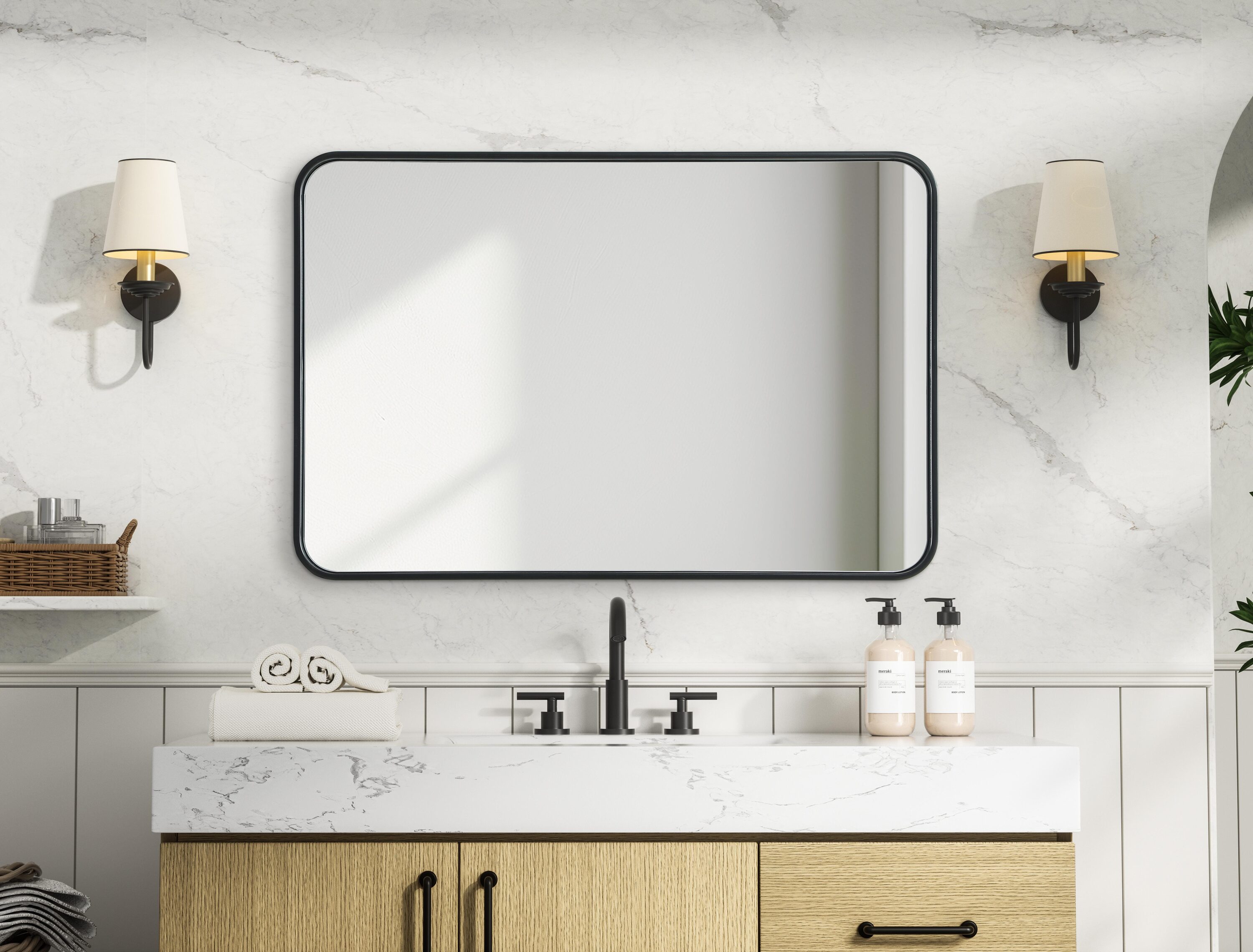 Simply Living Home SLMR24A7308BLK Decor-Mirrors - View #6