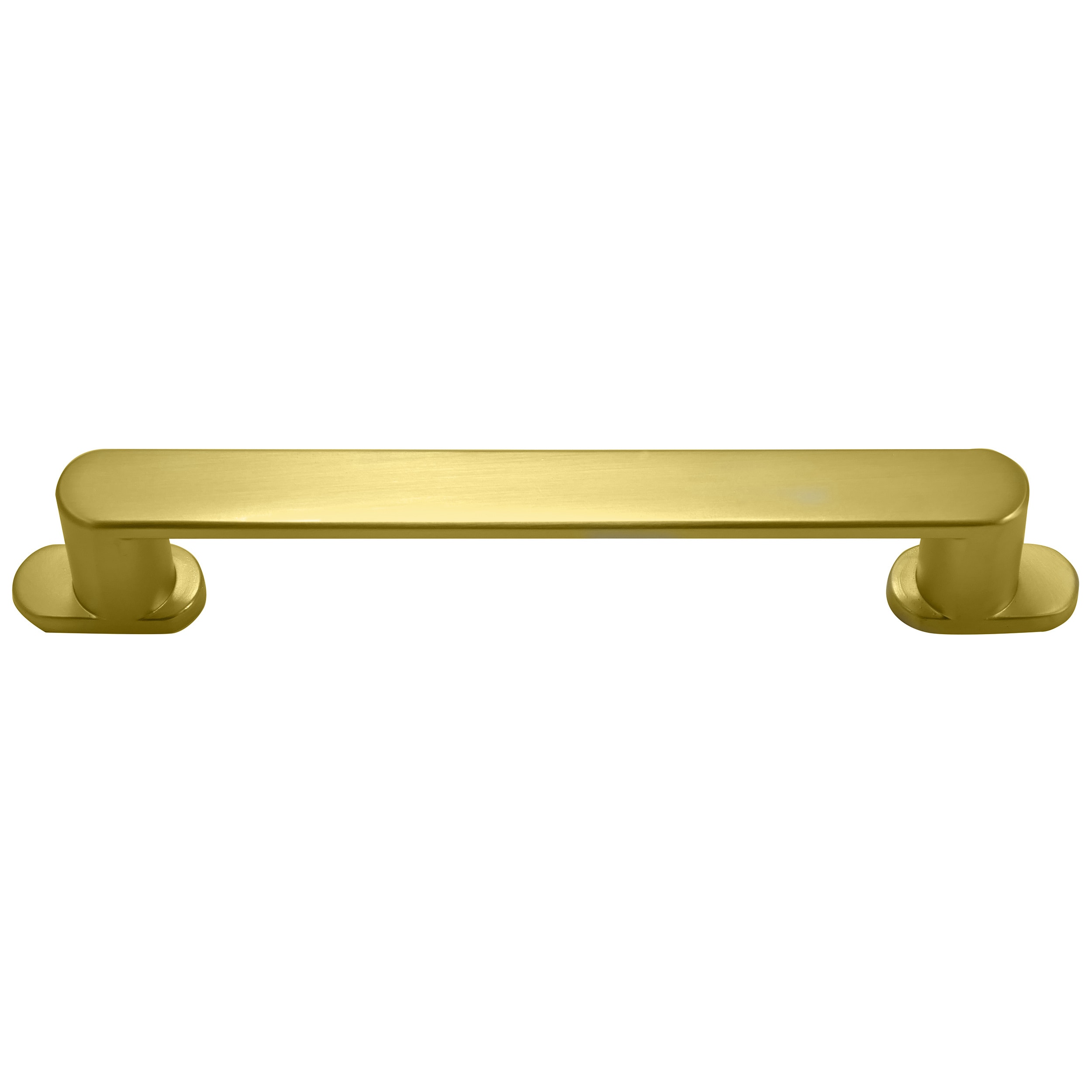 ASpen 7-9/16-in Center to Center Matte Brushed Brass Oval Handle Drawer Pulls in Gold | - MNG Hardware 81405