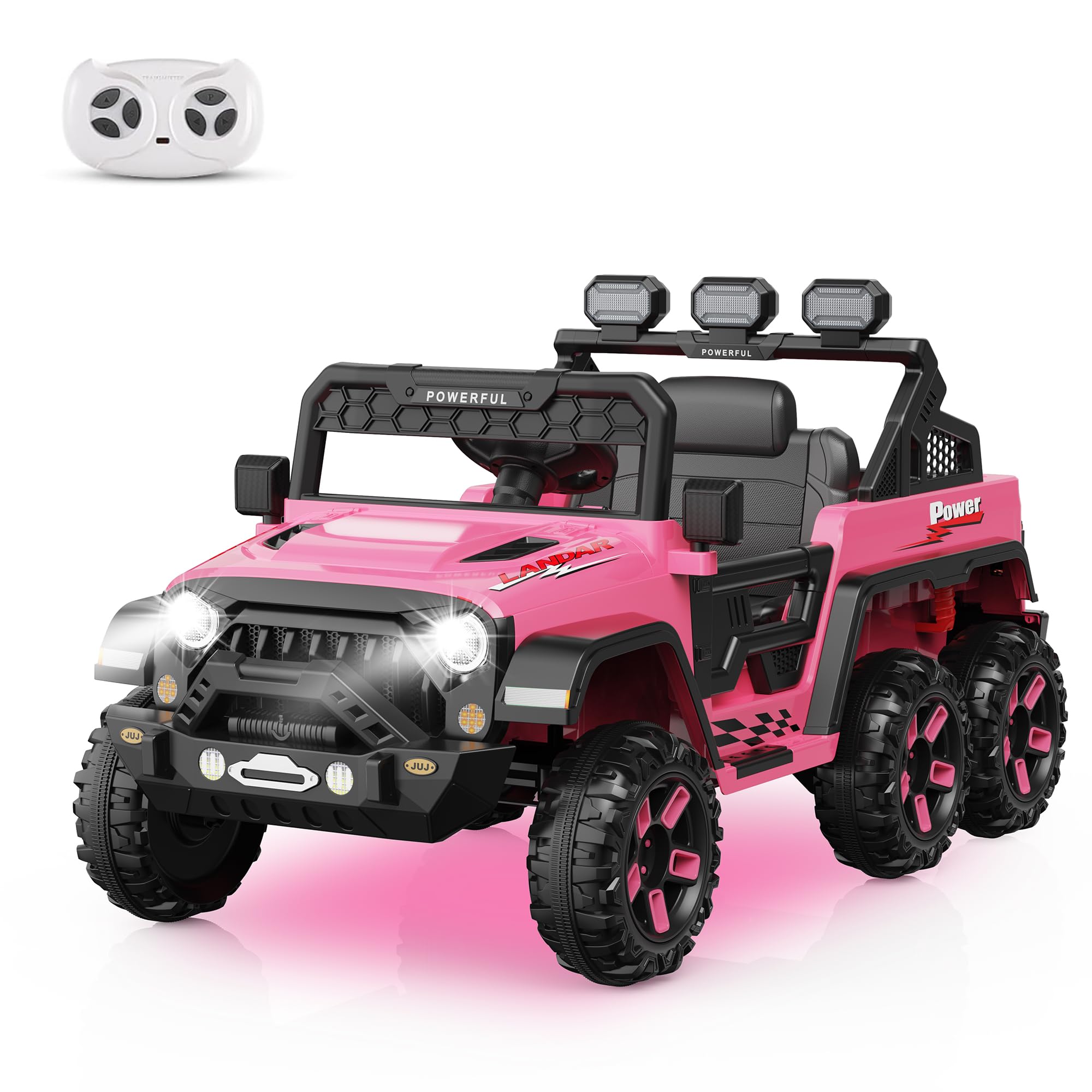 Aoile 24V 6-Wheel Kids Ride On Car 4WD Off-Road Remote Control ...