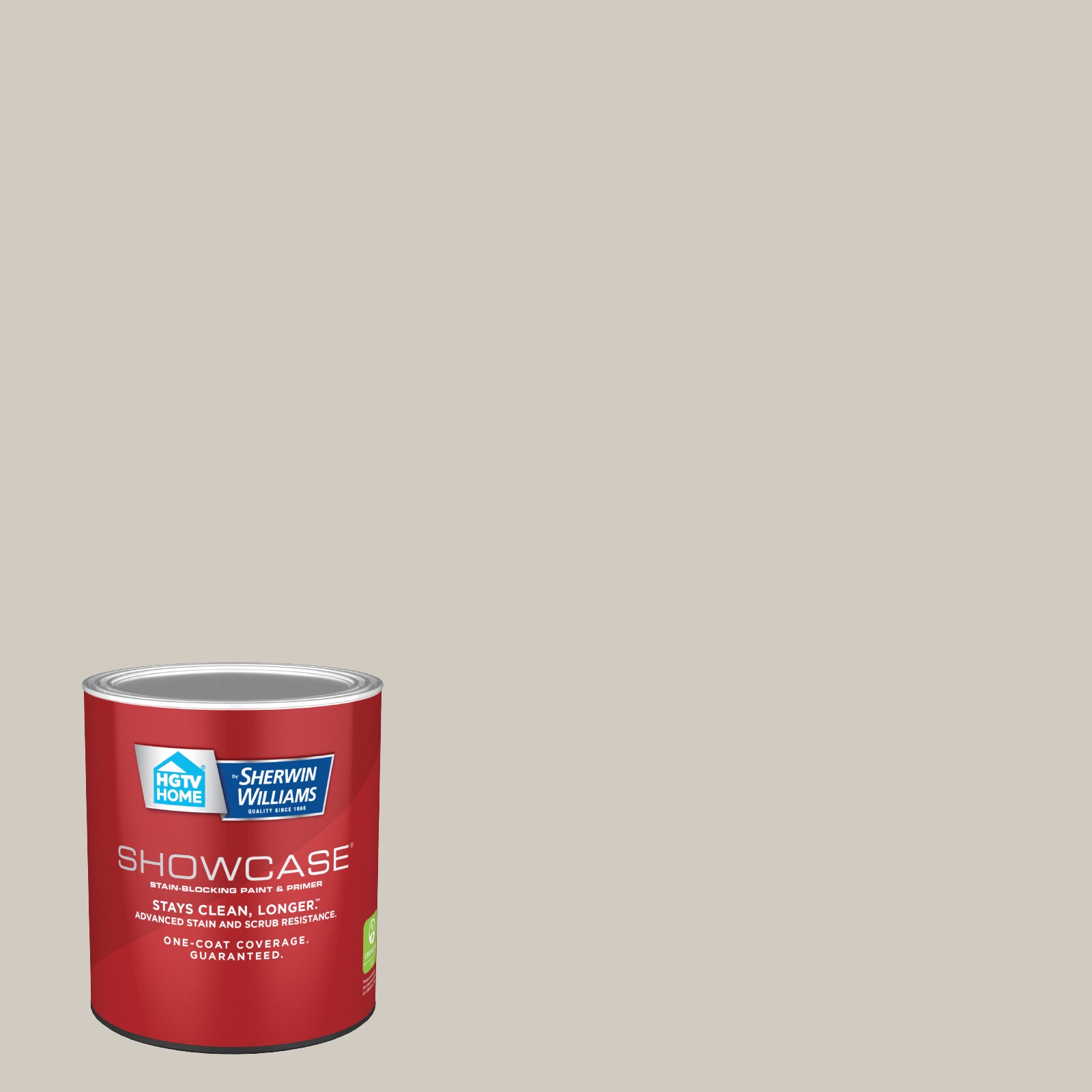 HGTV HOME by Sherwin-Williams HGSW3467-935219 Showcase Flat Agreeable Gray HGSW3467 Acrylic Interior Paint Paint + Primer ( 1-quart )