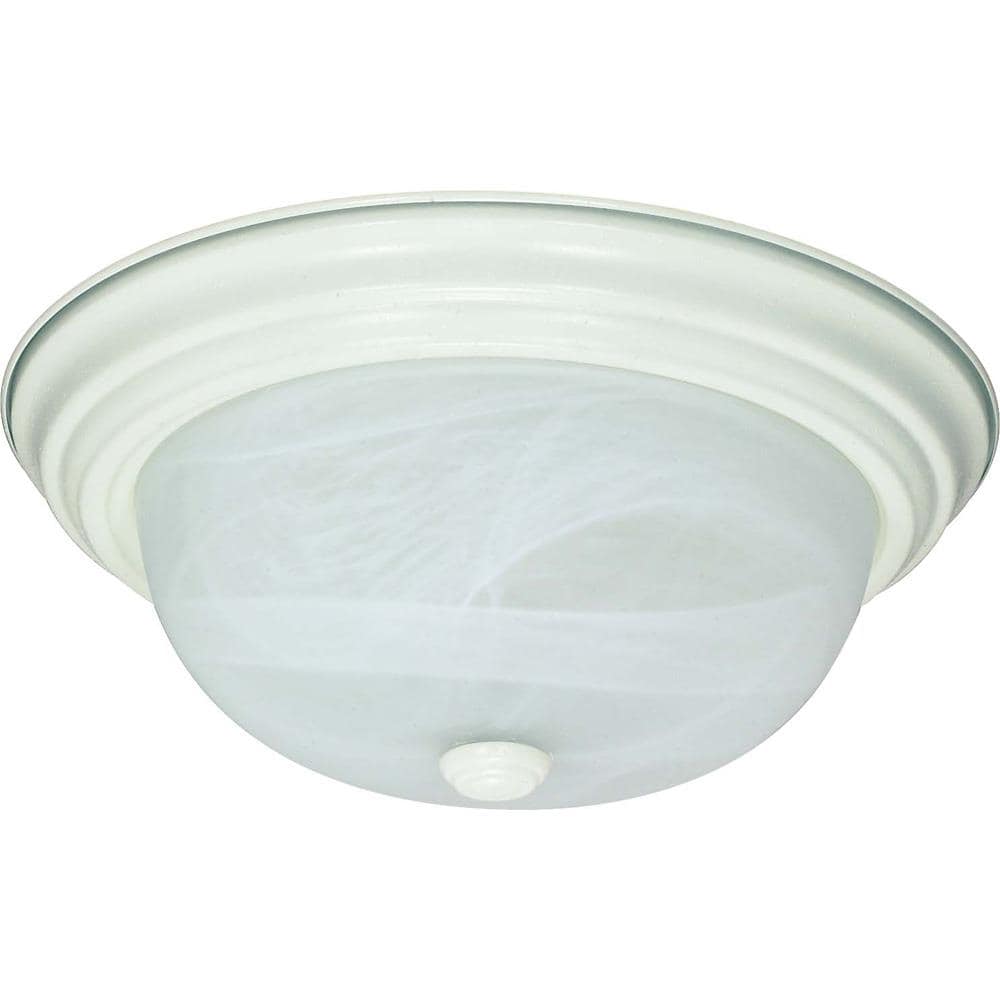  LW2628 1-Light 2-in Textured White Semi-flush Mount Light