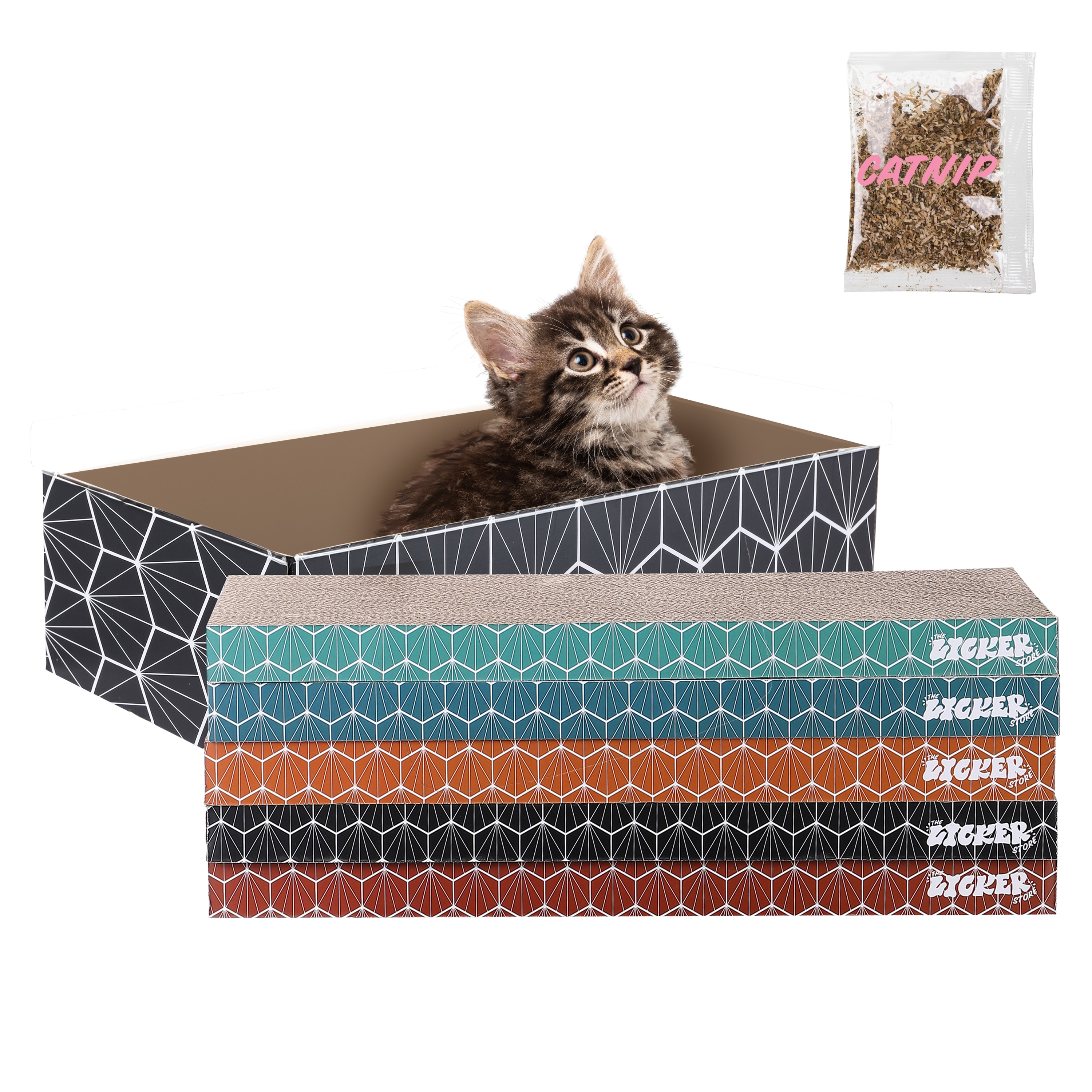 The Licker Store CSR1009A 6-in x 10.13-in Multiple colors/finishes Cat Shelf