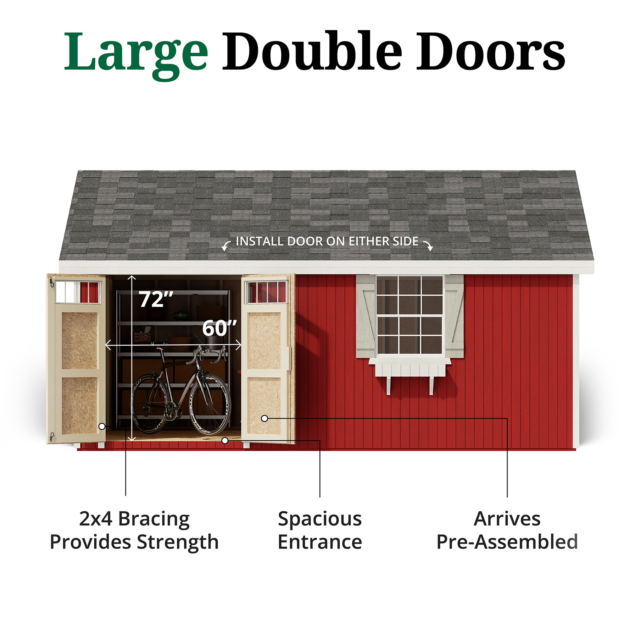 Little Cottage Co 12X18 PCGS-PC-FK Wood-Storage-Buildings - View #4