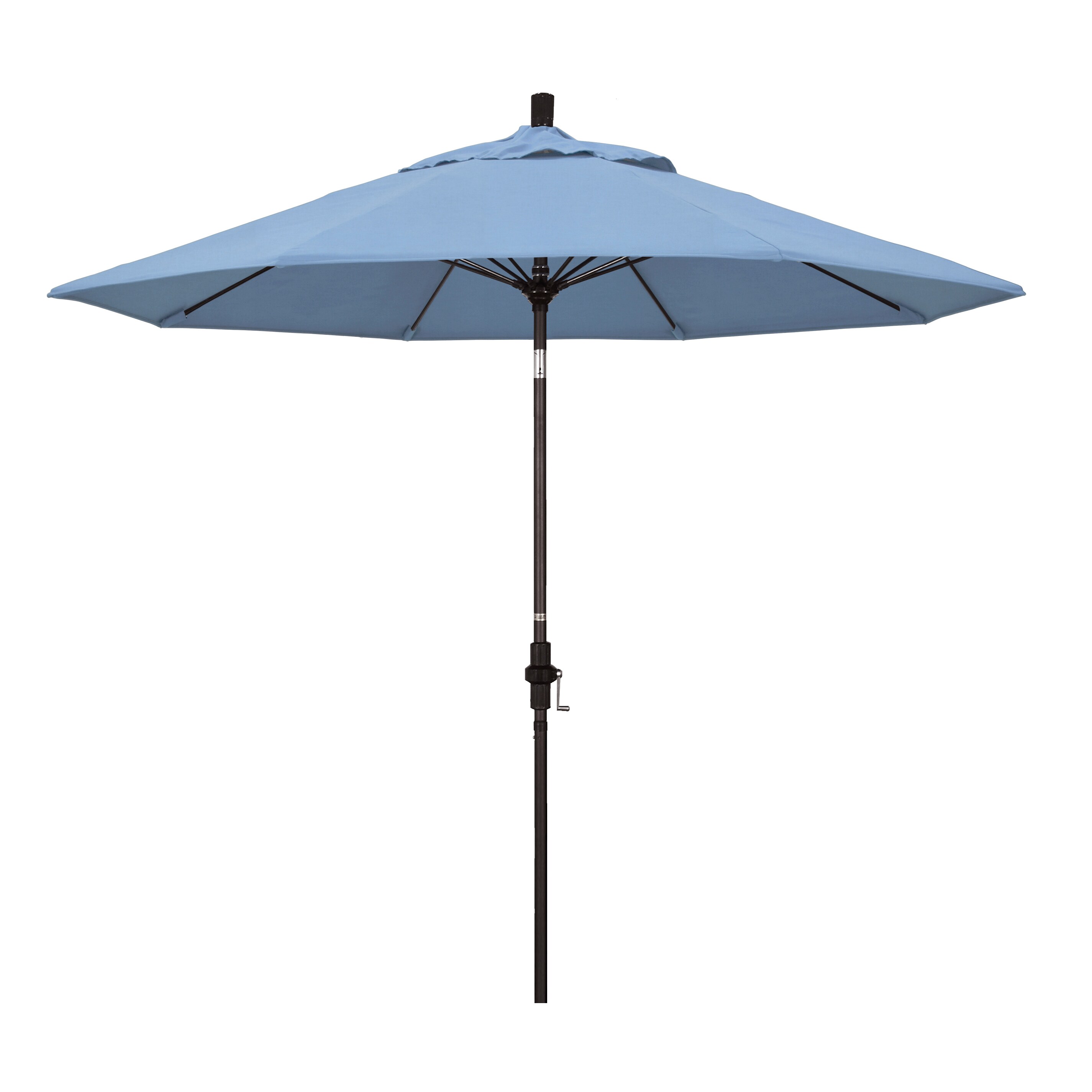 California Umbrella 194061819593 9-Feet Aluminum Blue Market Patio Umbrella