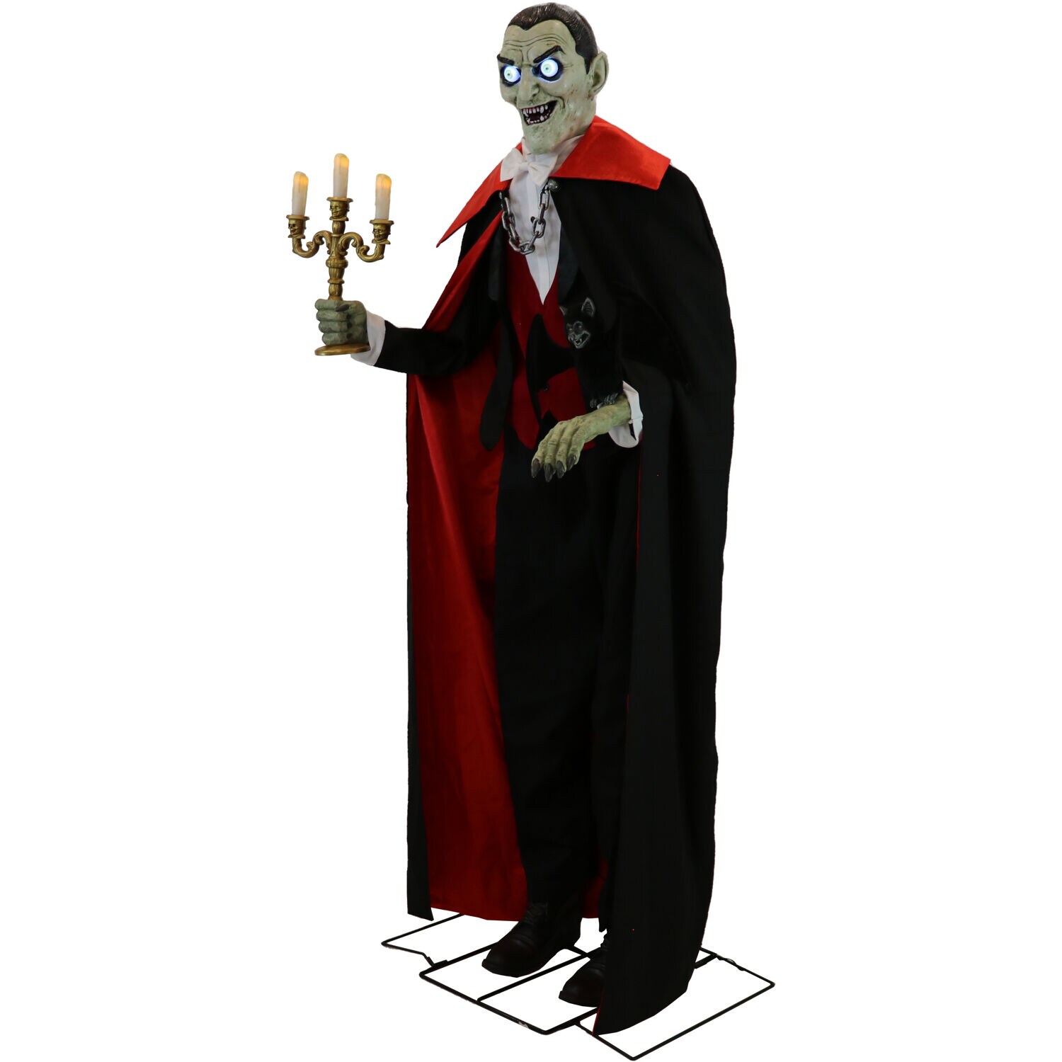 A cartoon of a man standing in front of a house. Count dracula halloween  vampire. - PICRYL - Public Domain Media Search Engine Public Domain Search