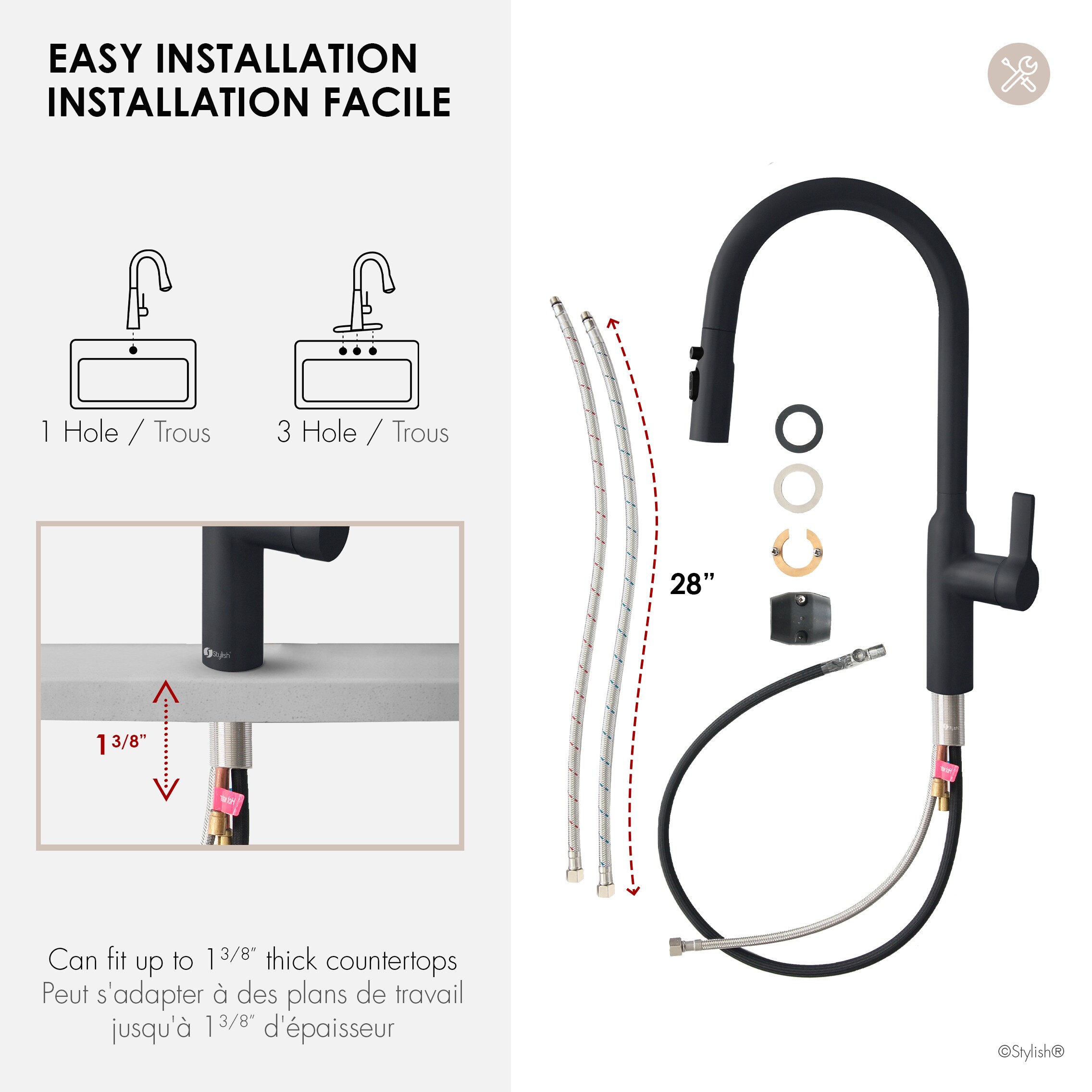 Stylish K-133N Kitchen-Faucets - View #9