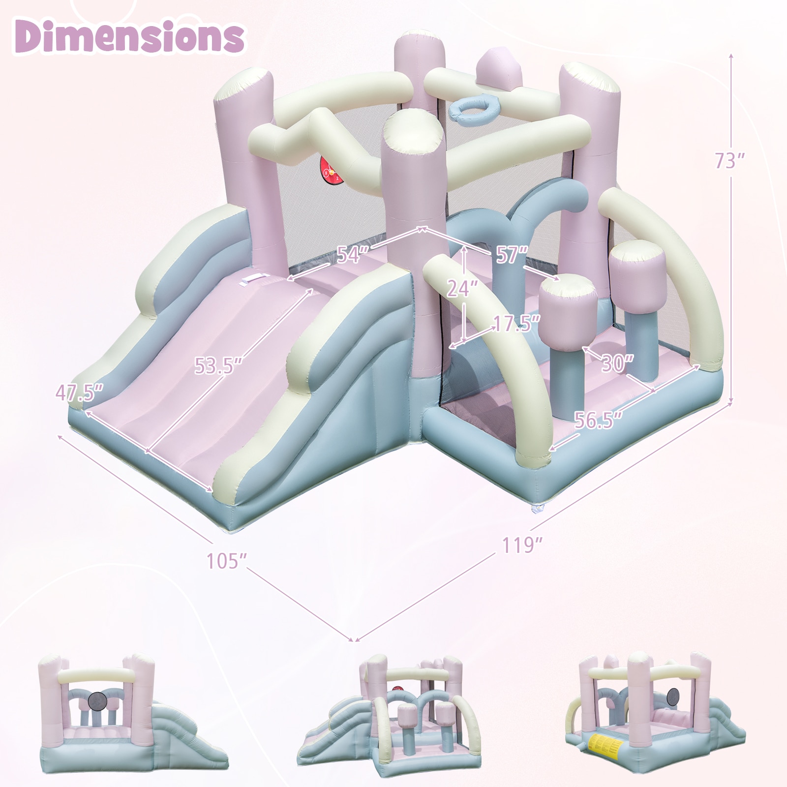 Slickblue D-CO-18811PN Bounce-Houses - View #7