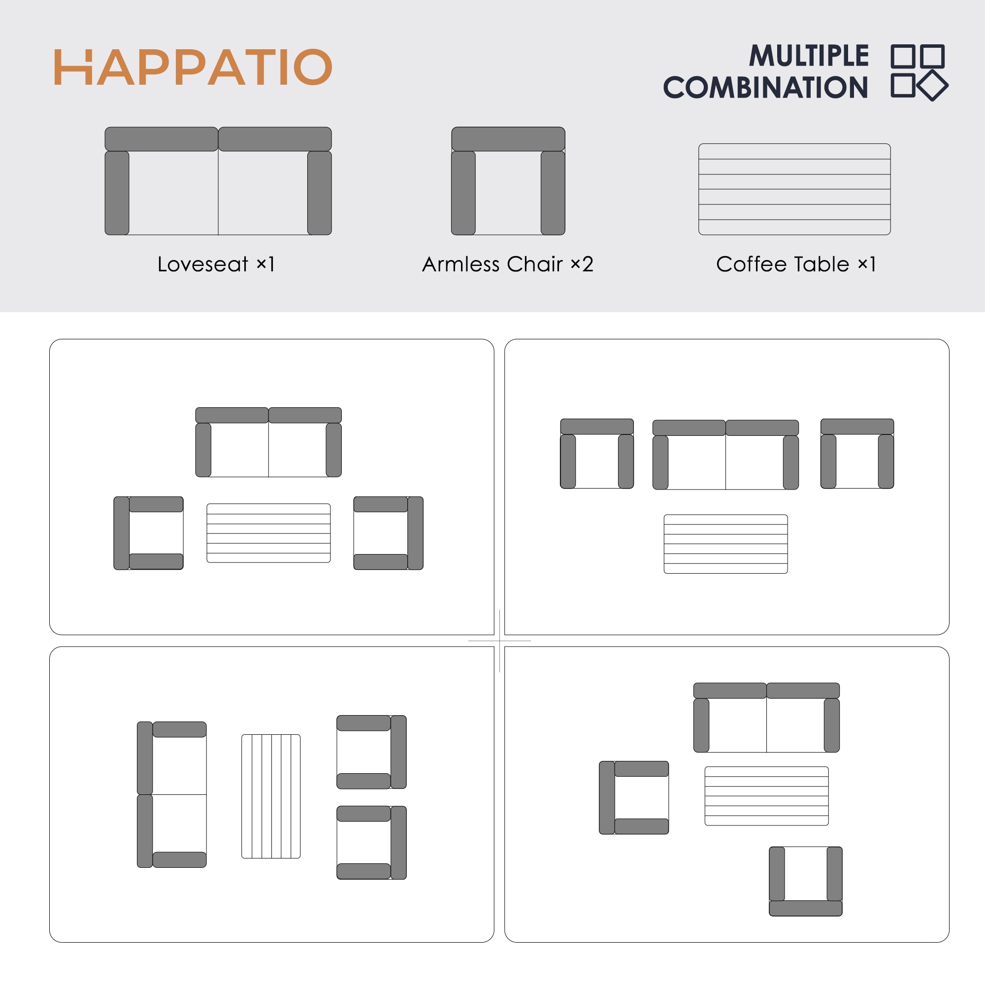  HPO-SF4-GB-WL2 Patio-Conversation-Sets - View #5