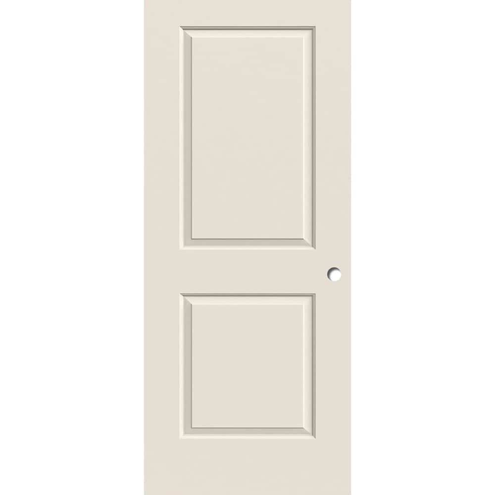 Cambridge 24-in x 80-in 2-panel Square Hollow Core Primed Molded Composite Slab Door in Off-White | - RELIABILT LO366990
