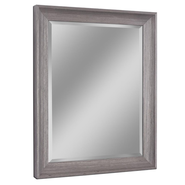 Gray Beveled Wall Mirror In The Mirrors, Allen And Roth Silver Beveled Mirror