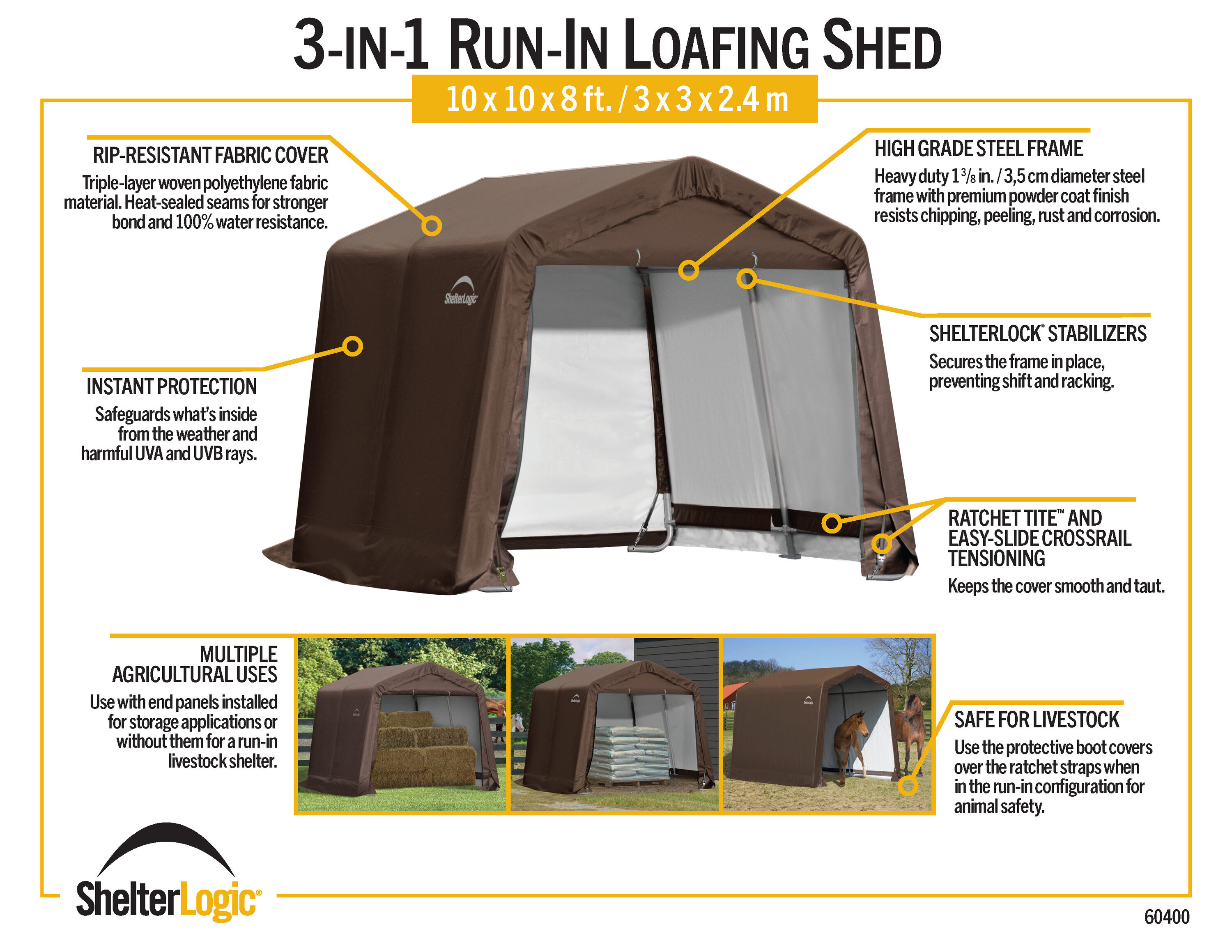 ShelterLogic 60400 Canopy-Storage - View #9