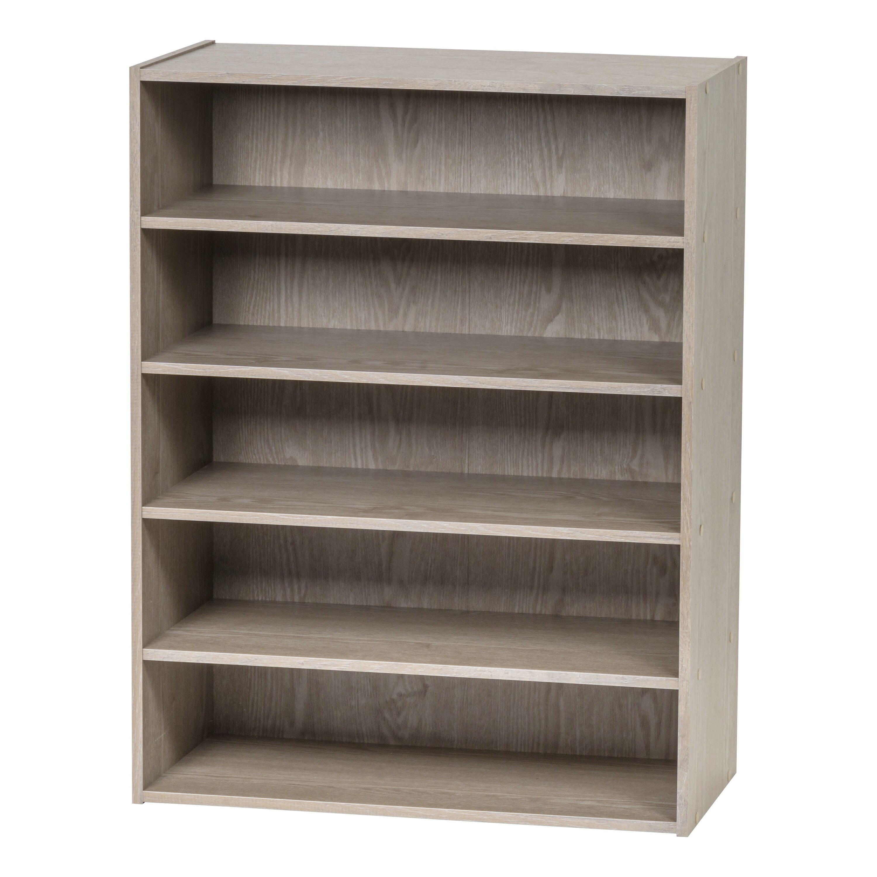 Iris 31.51-in H 5 Tier 14 Pair Gray Mdf Shoe Rack 596987 At Lowes.com