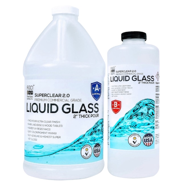 Fiberglass Coatings Liquid Glass Clear Epoxy Adhesive in the Epoxy  Adhesives department at