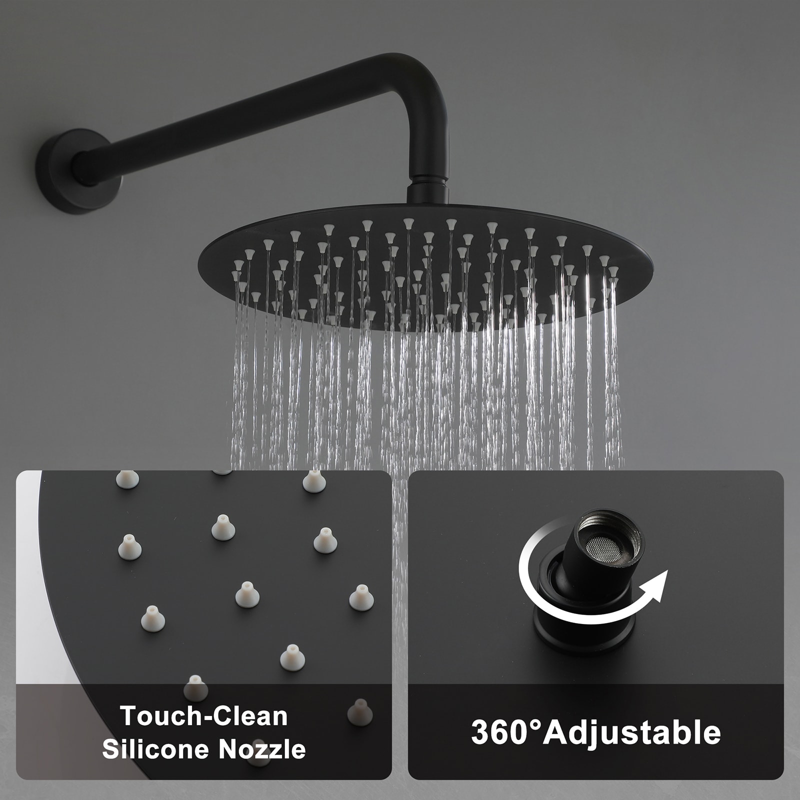 Mondawe AM-S0082C-10MB Showerhead-Bar-Panels - View #7