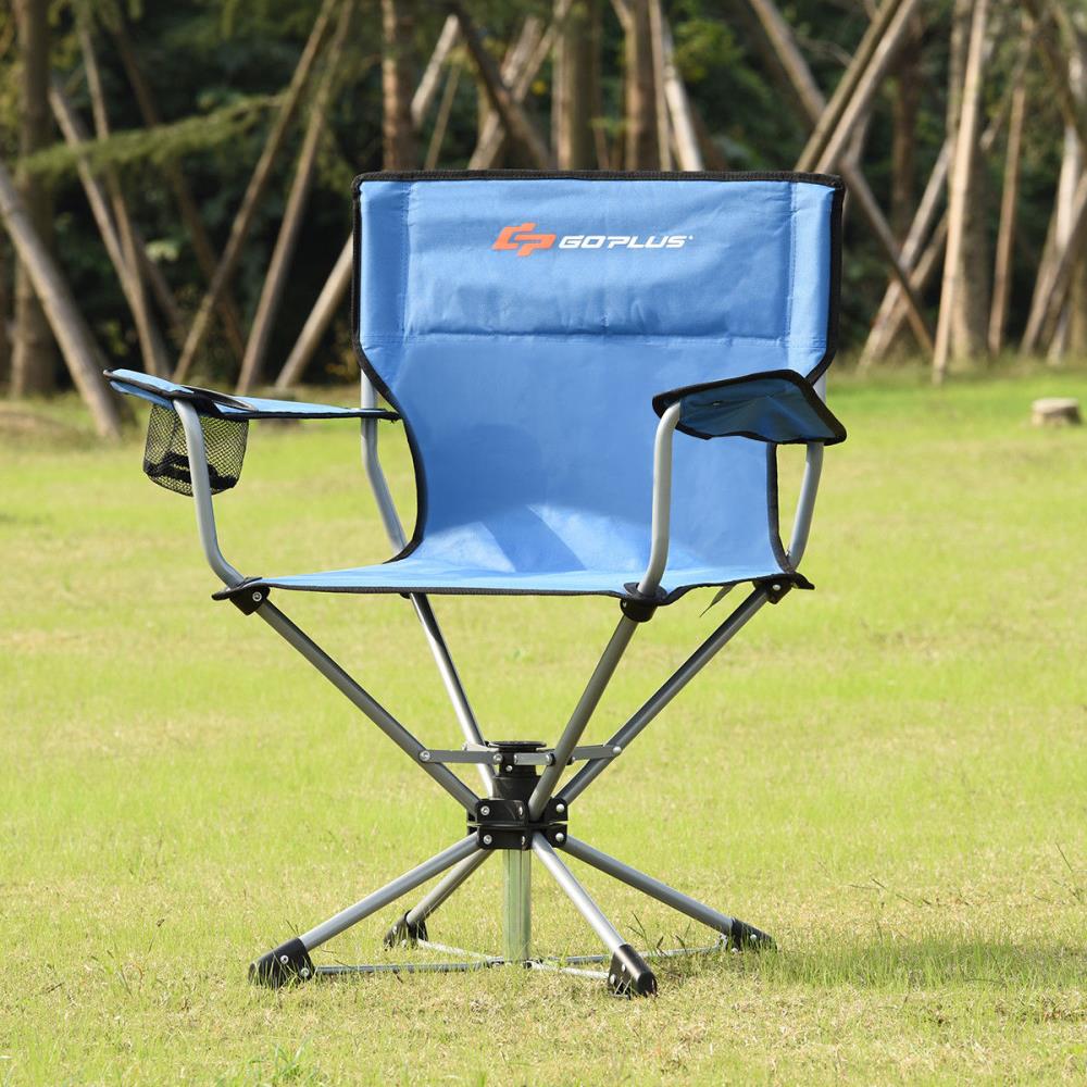 goplus swivel camping chair