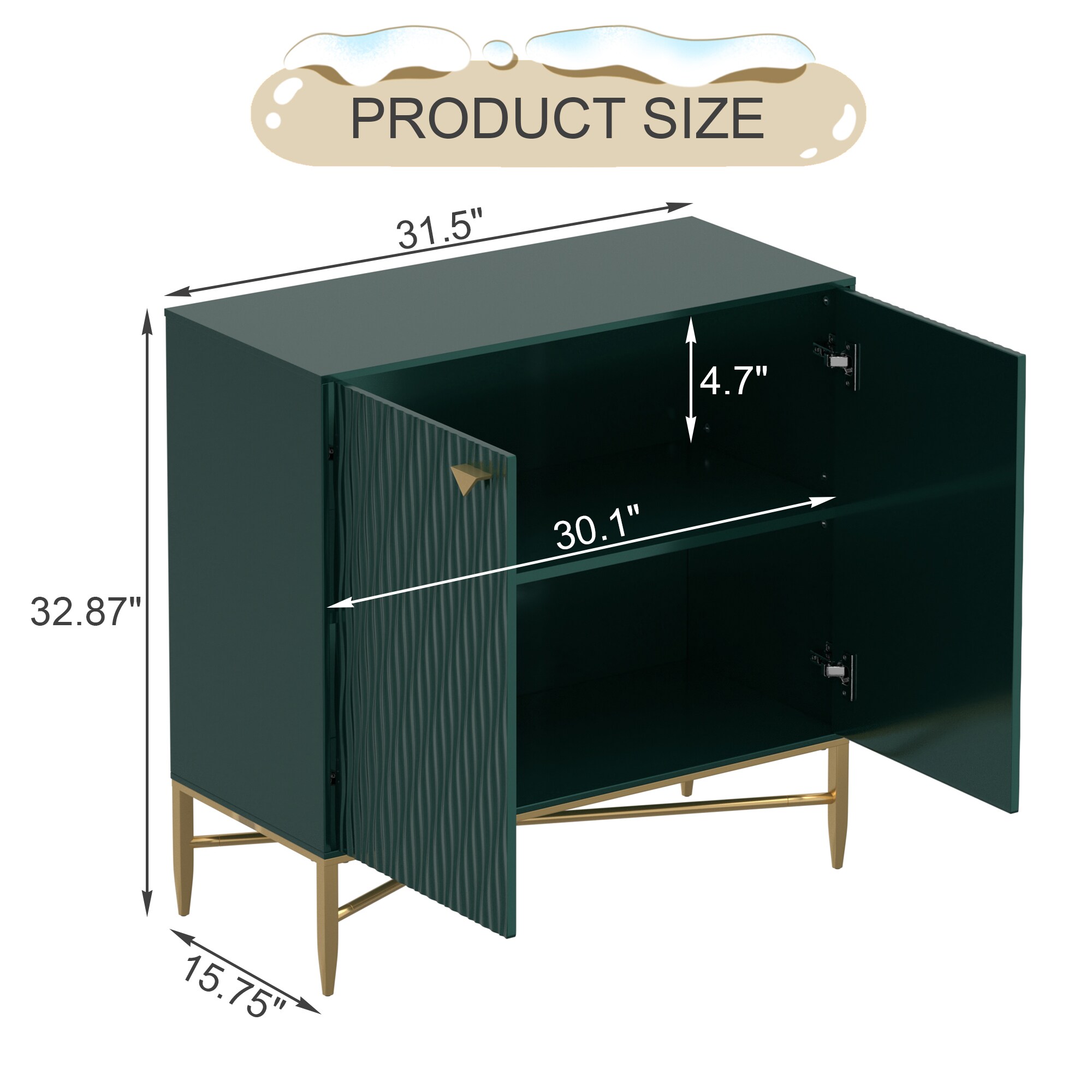 Clihome DC-C06W-GE Free-Standing-Shelving - View #8