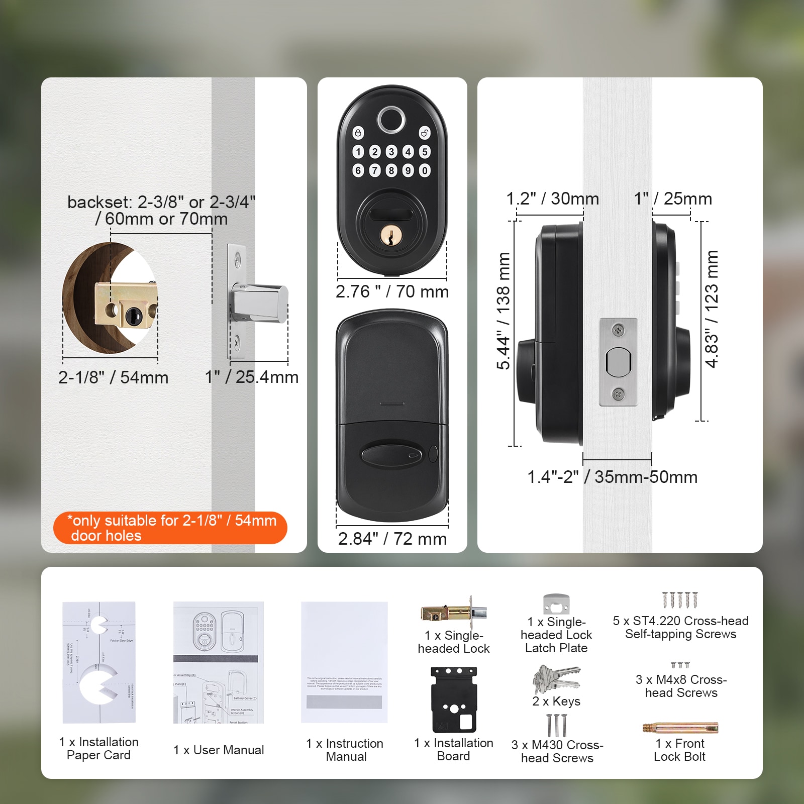 Misty Moon LW0409-DLC-MS-03 Electronic-Door-Locks - View #5