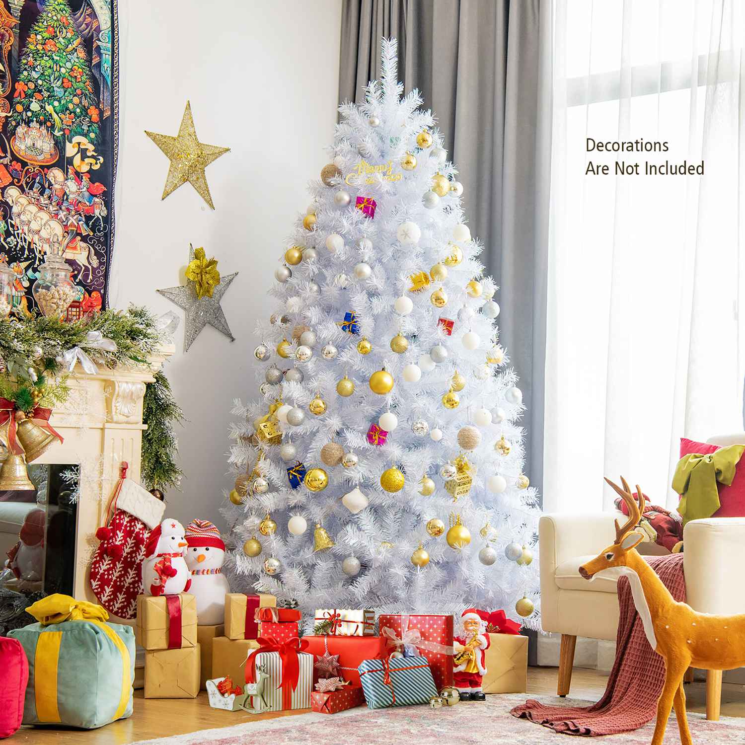 Costway CSHY001532 Artificial-Christmas-Trees - View #2