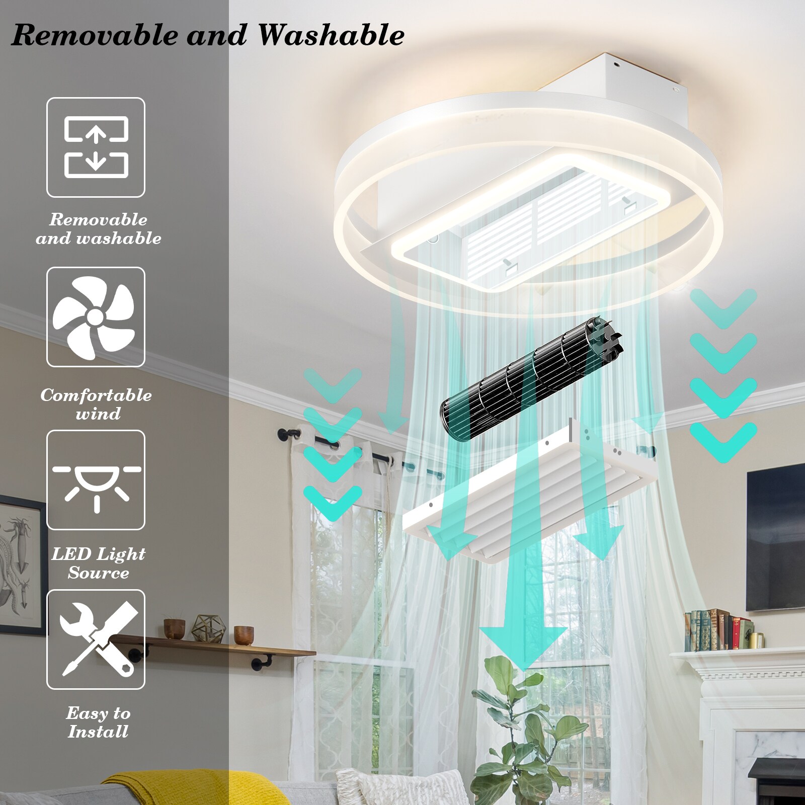 HKMGT DJ-FSD-11 Ceiling-Fans - View #2