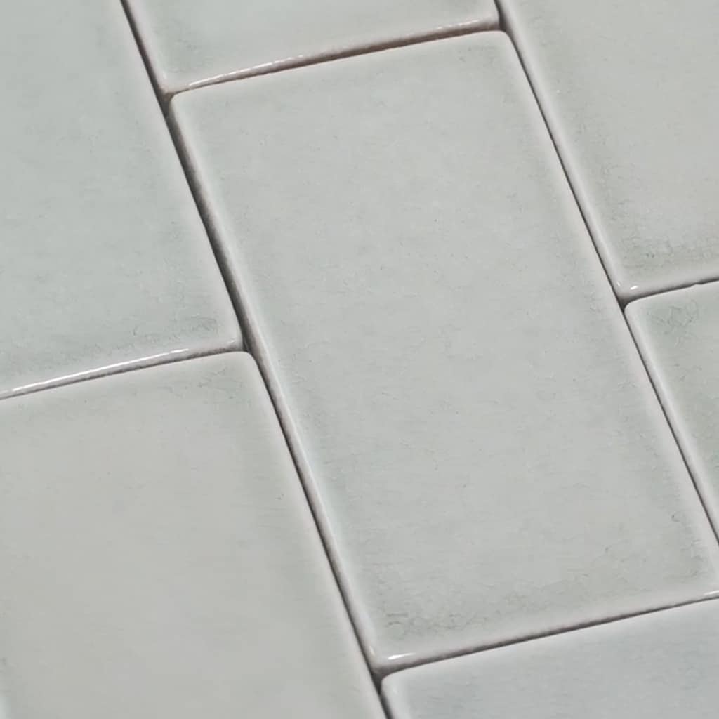 Deluxe Glossy Blue Ceramic Rectangular Wall Tile, 3x6